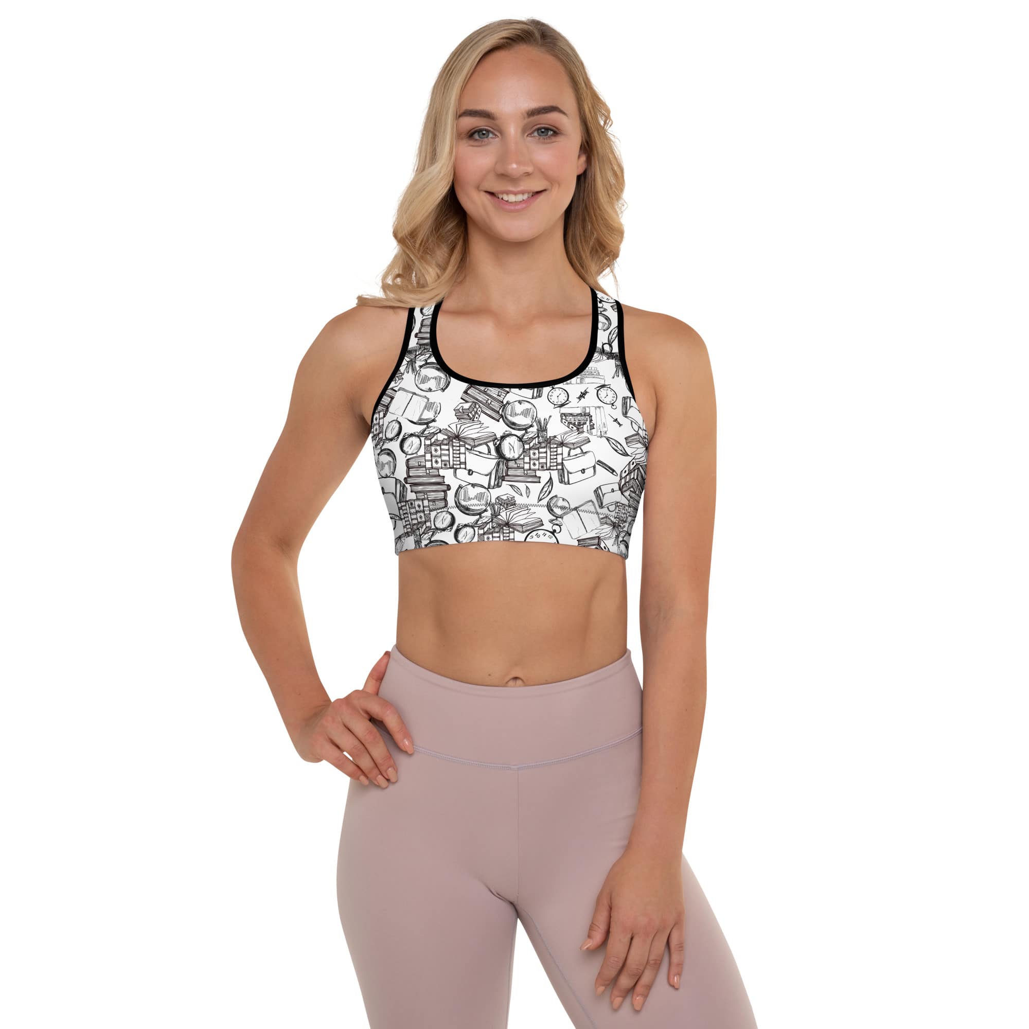 Book Lovers Padded Sports BRA