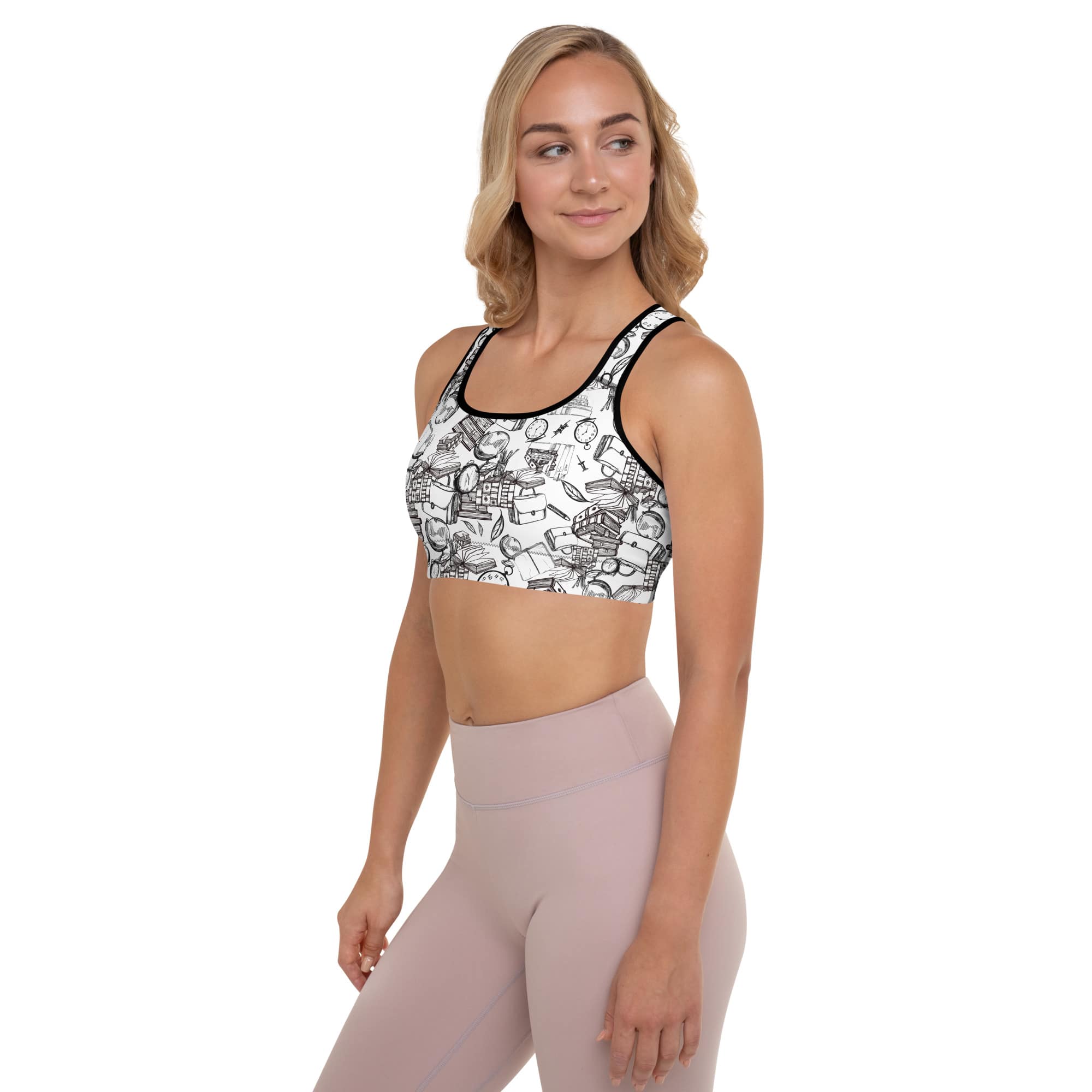 Book Lovers Padded Sports BRA