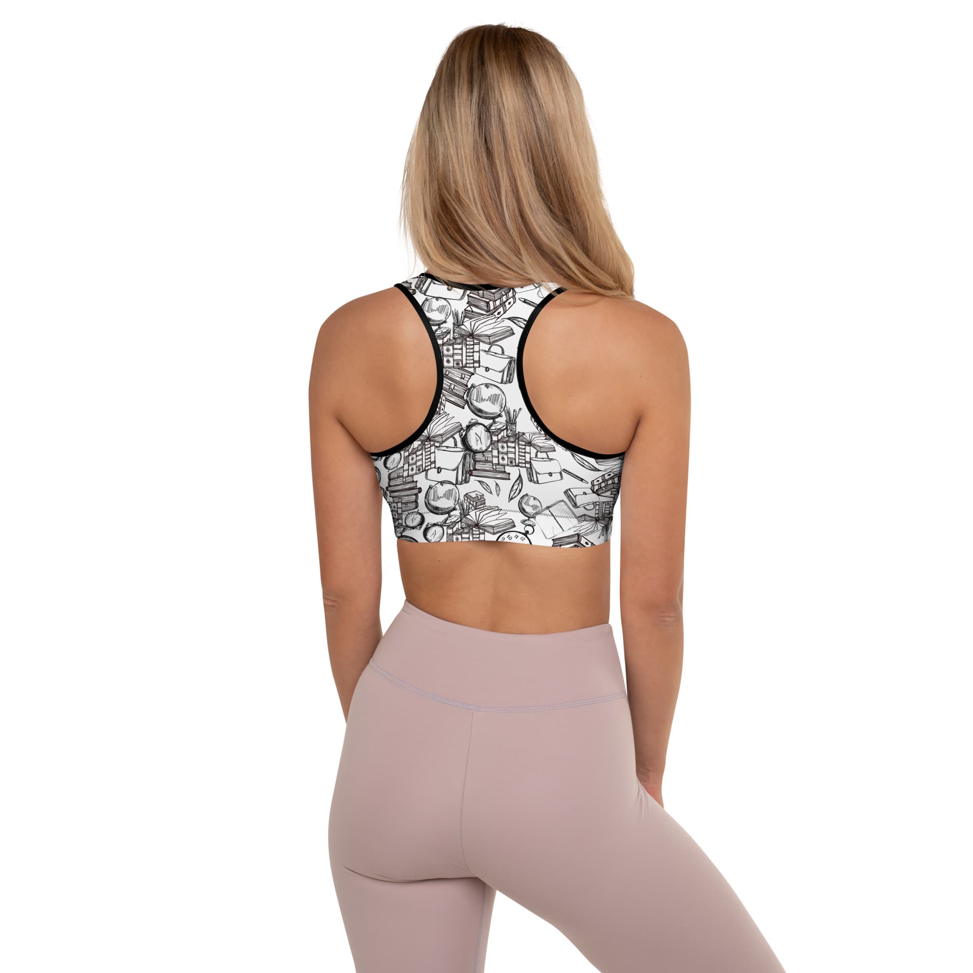 Book Lovers Padded Sports BRA