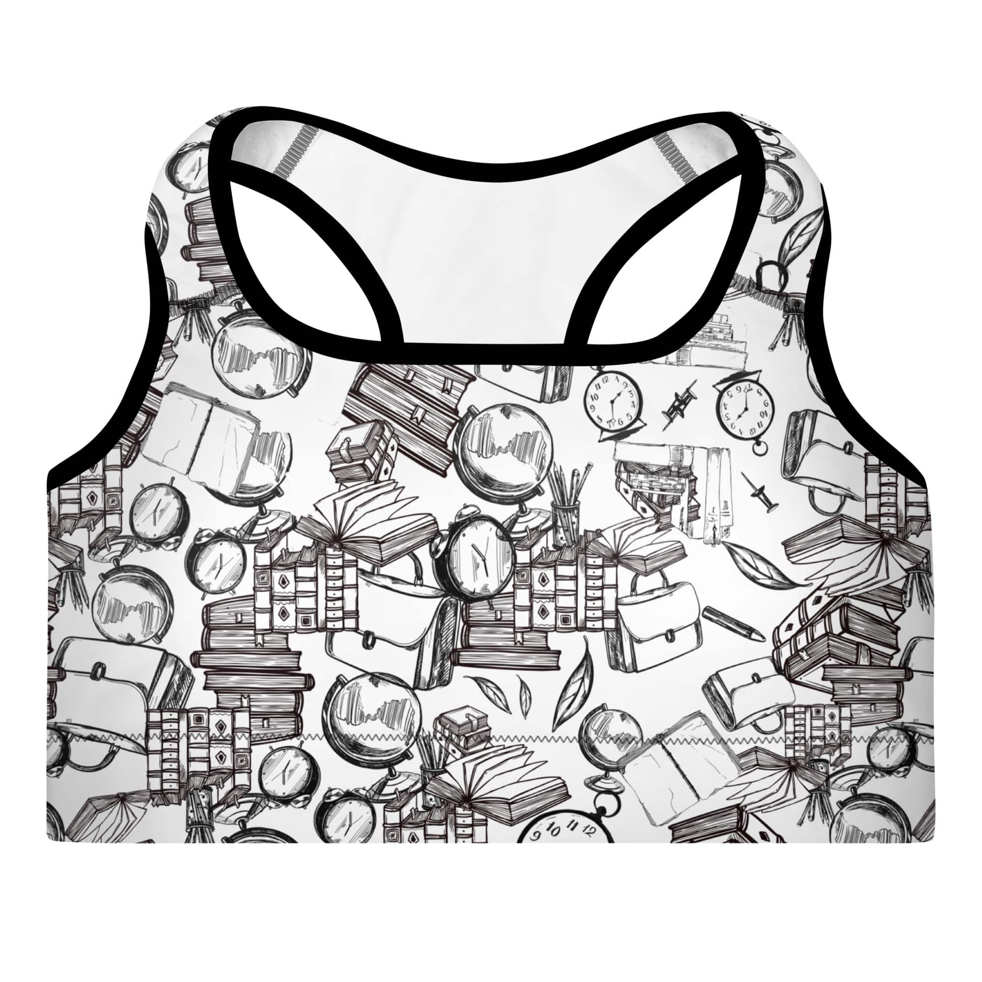 Book Lovers Padded Sports BRA