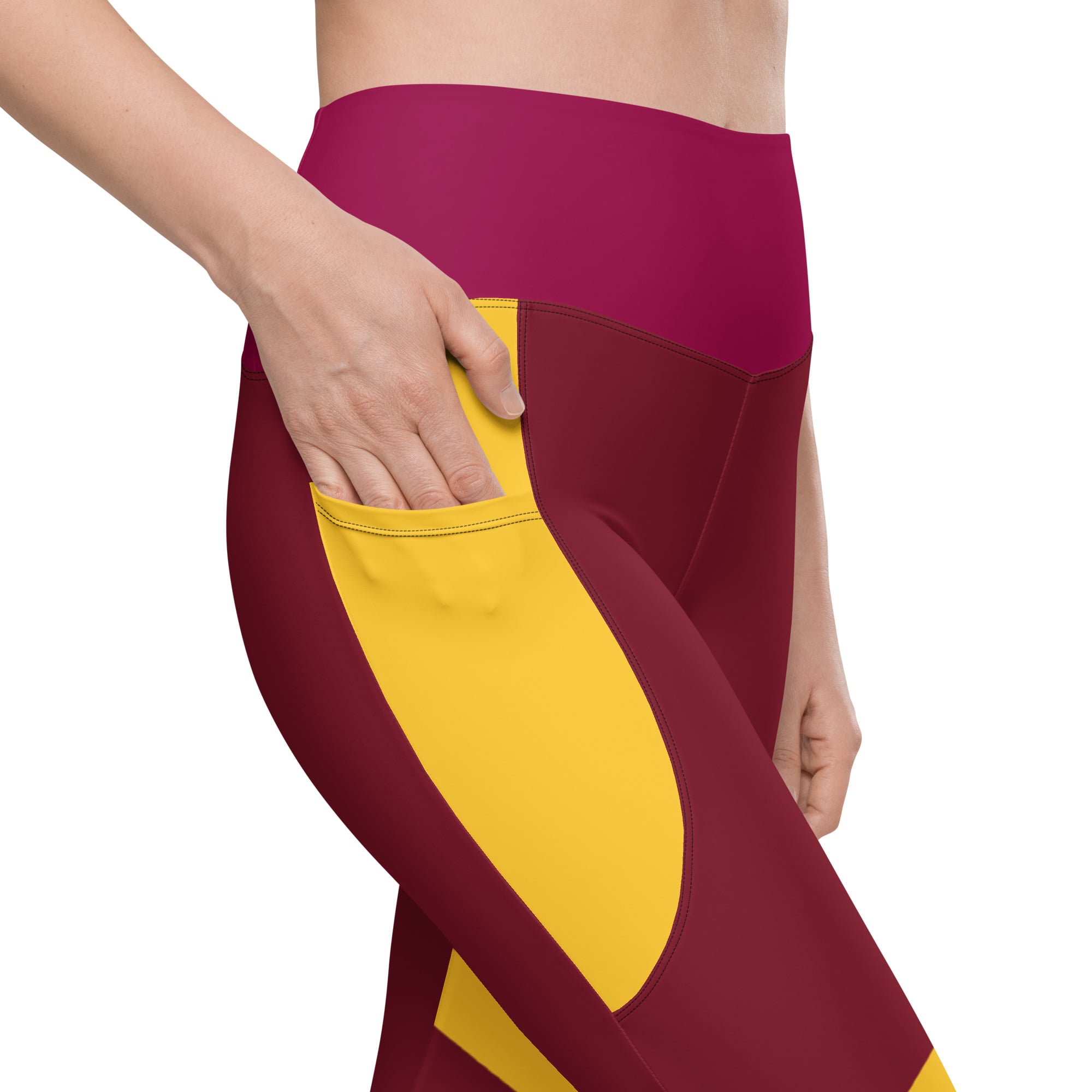 Burgundy-Leggings-Yoga-Pants-1