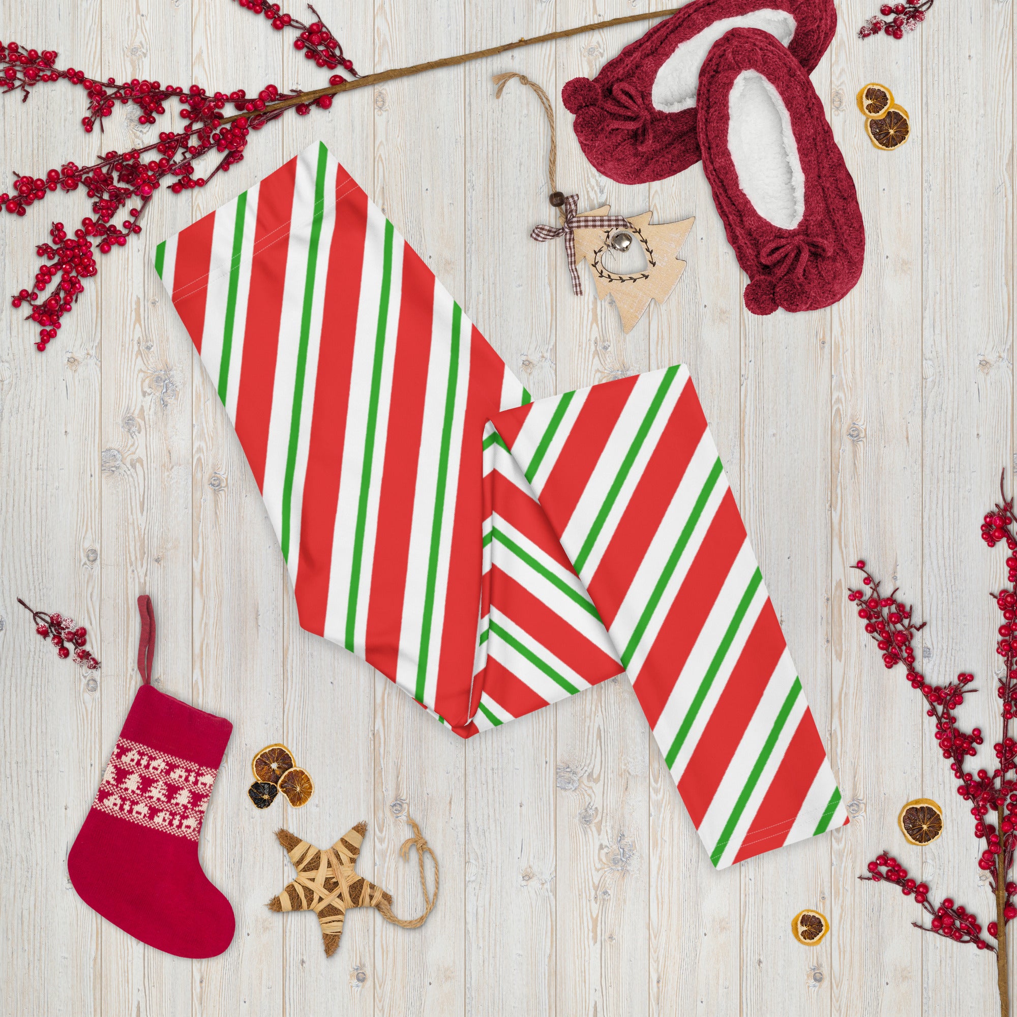 Candy Cane Christmas Leggings