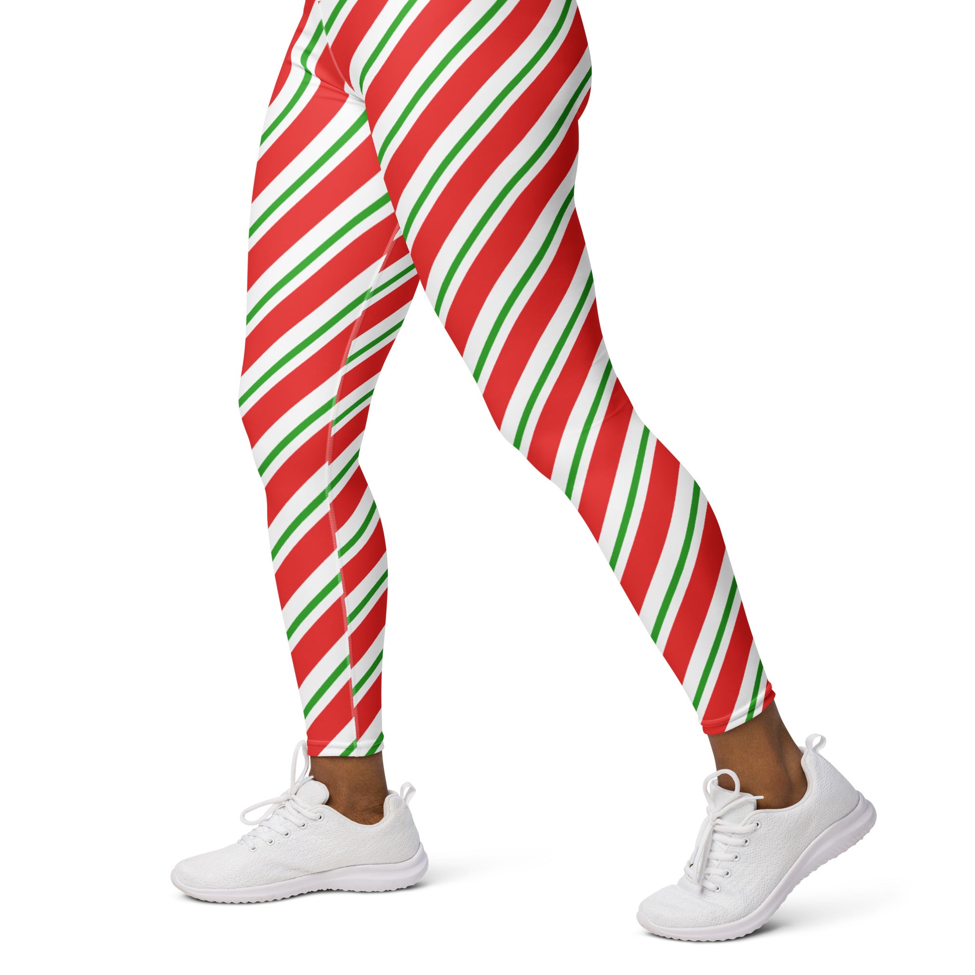 Candy Cane Christmas Yoga Leggings