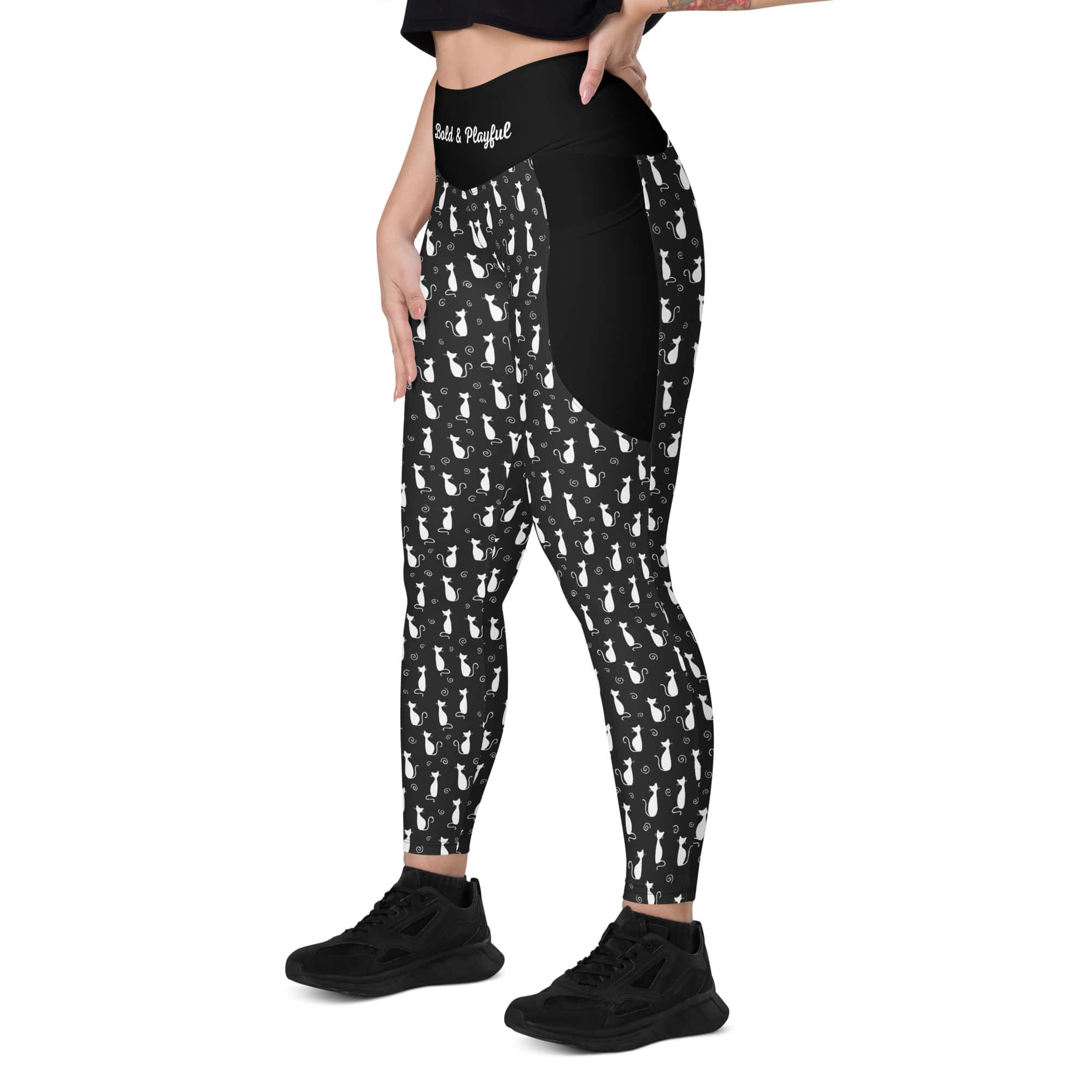 High-Waisted-Black-Cat-Leggings