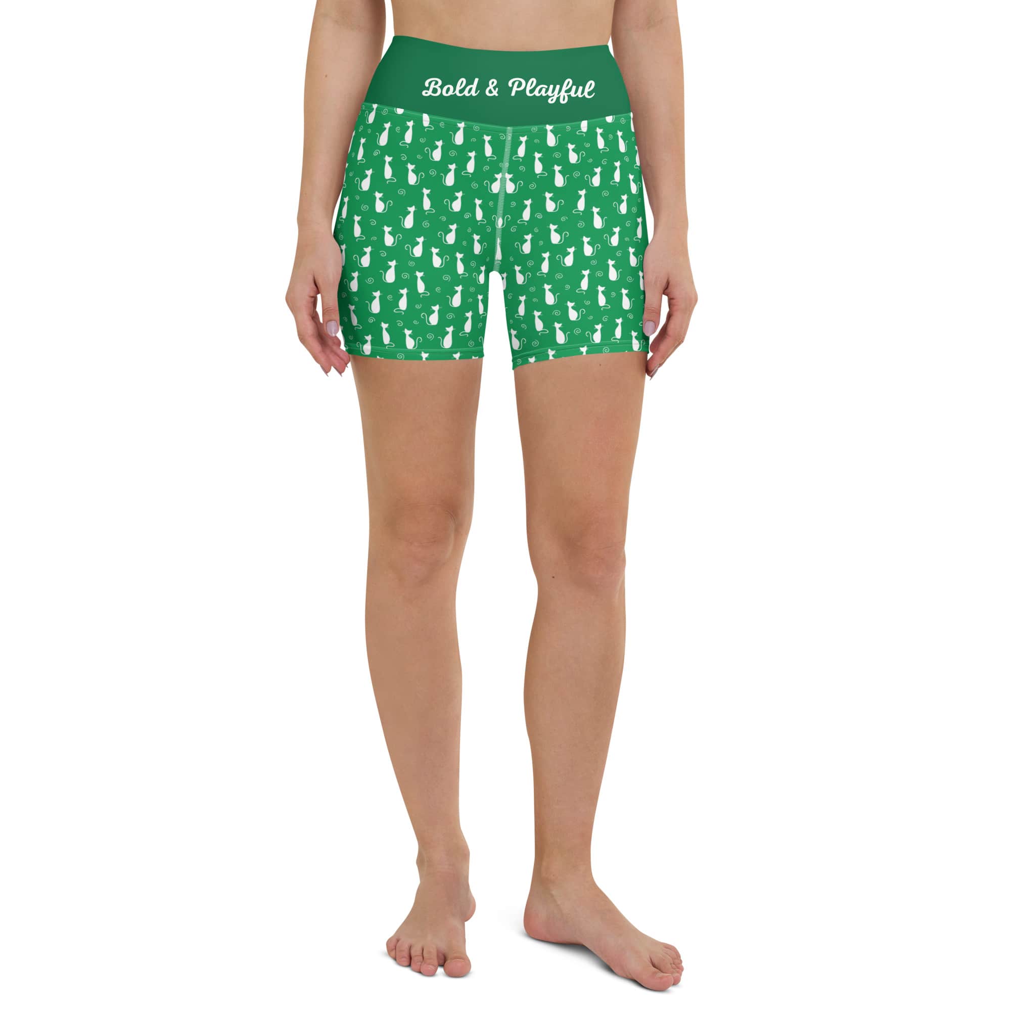 High-Waisted-Shorts-Green-Shorts-Kitty-Love-1