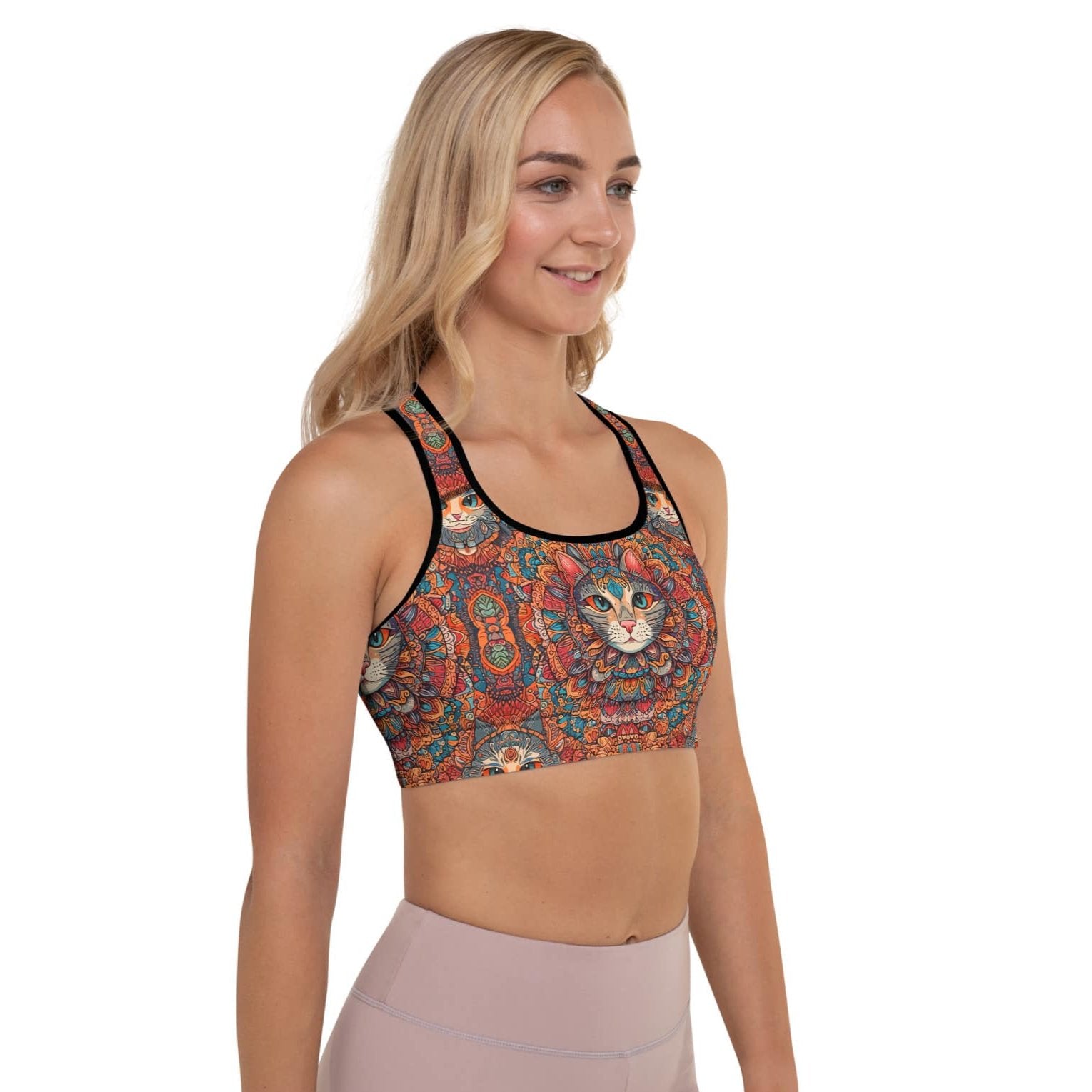 Padded-Sports-Bra-Cat-Lovers-Gift-Mandala-Design-3