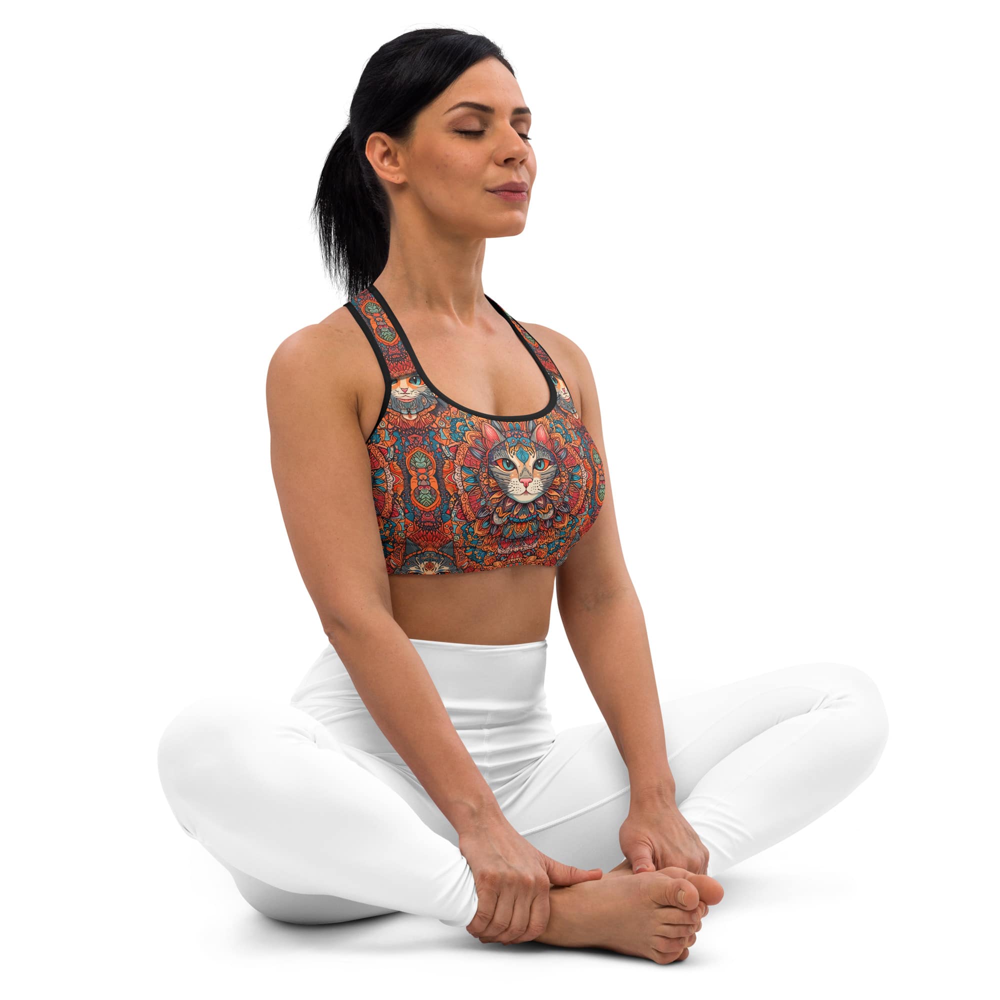 Padded-Sports-Bra-Cat-Lovers-Gift-Mandala-Design-5