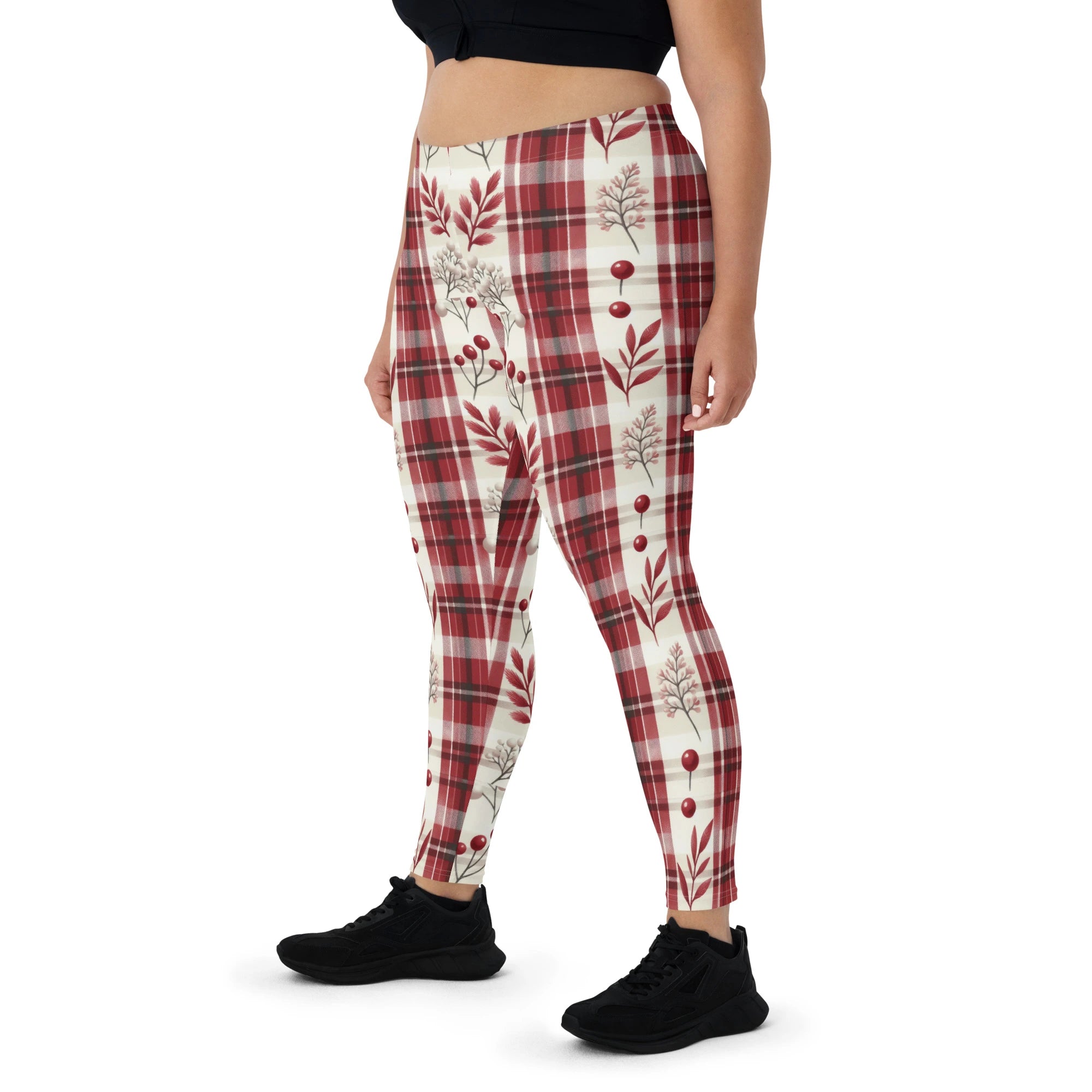 Red-Plaid-Christmas-Leggings