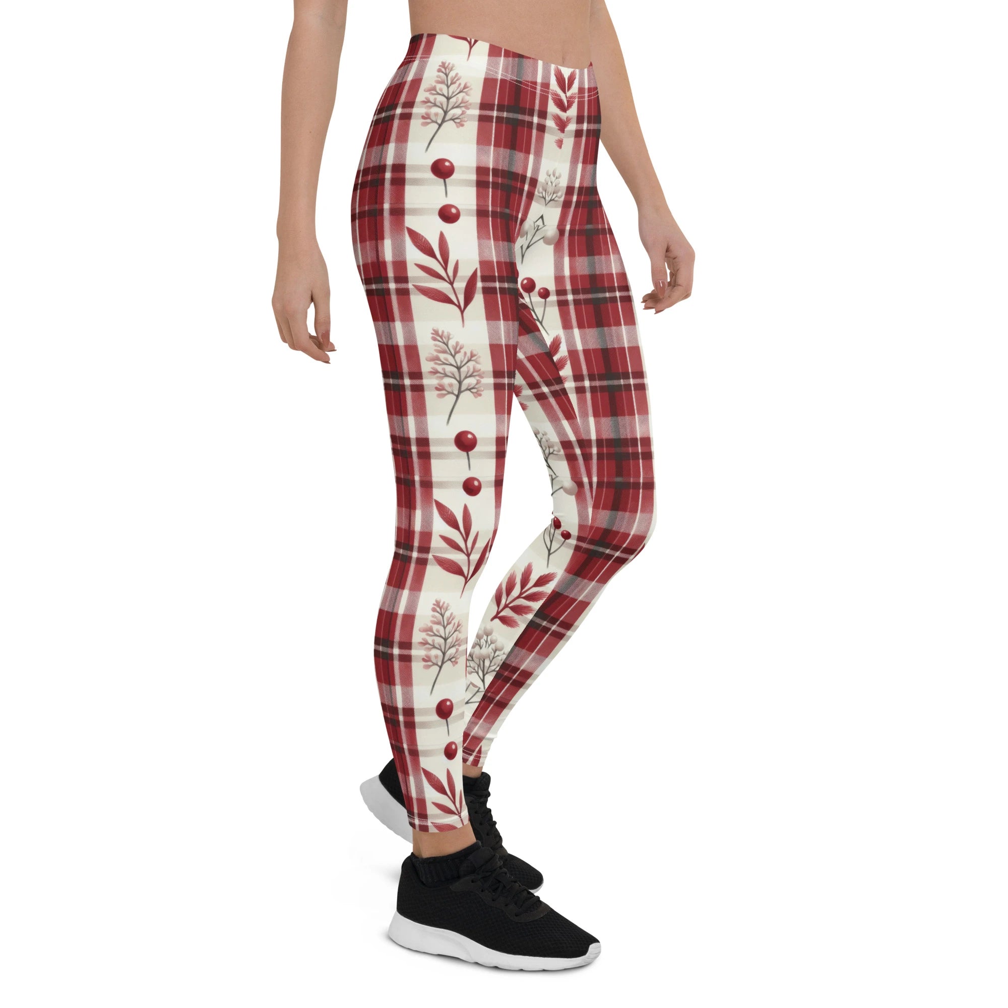 Red-Plaid-Christmas-Leggings