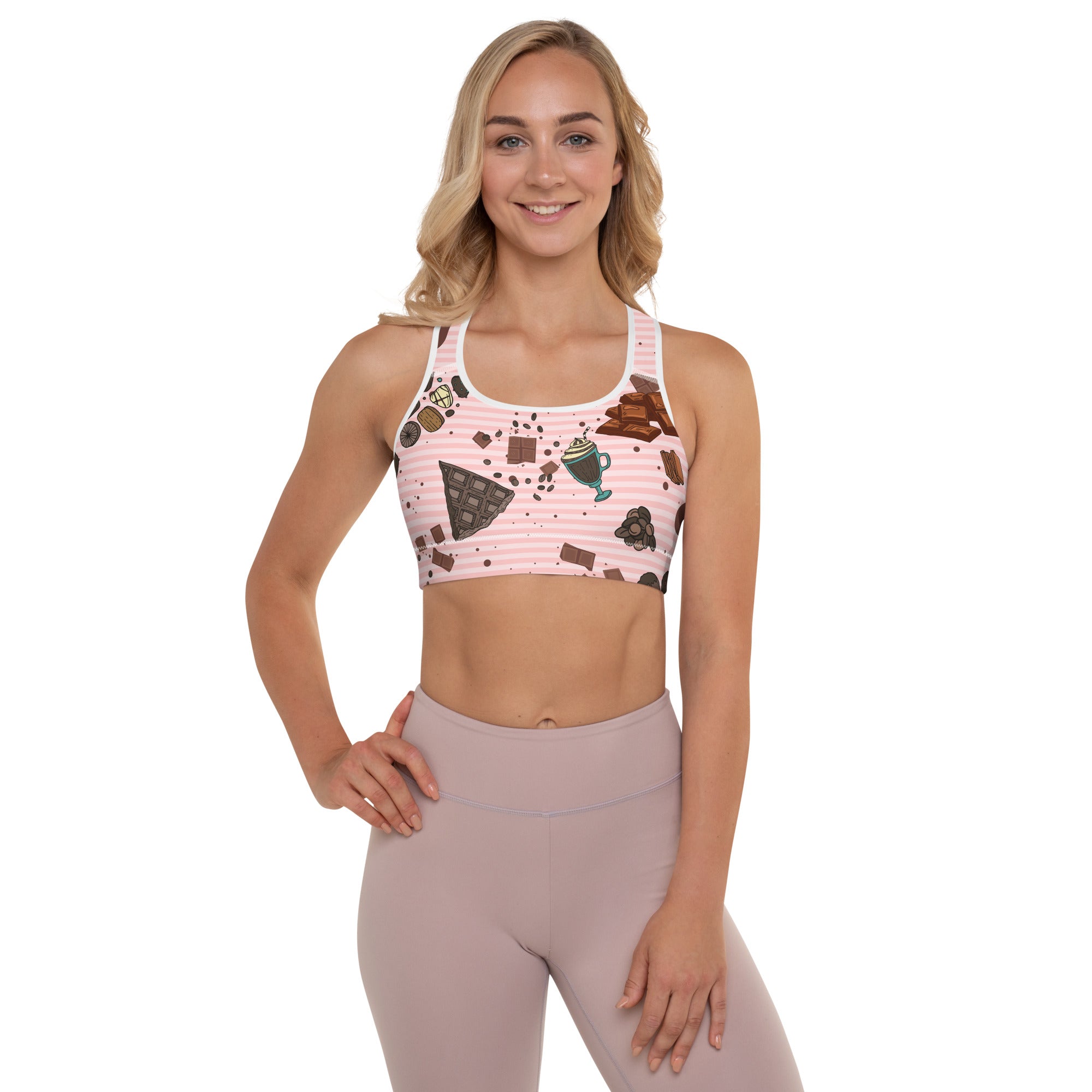 Padded Chocolate Lovers’ Sports Bra | The Perfect Fitness Gift for Her