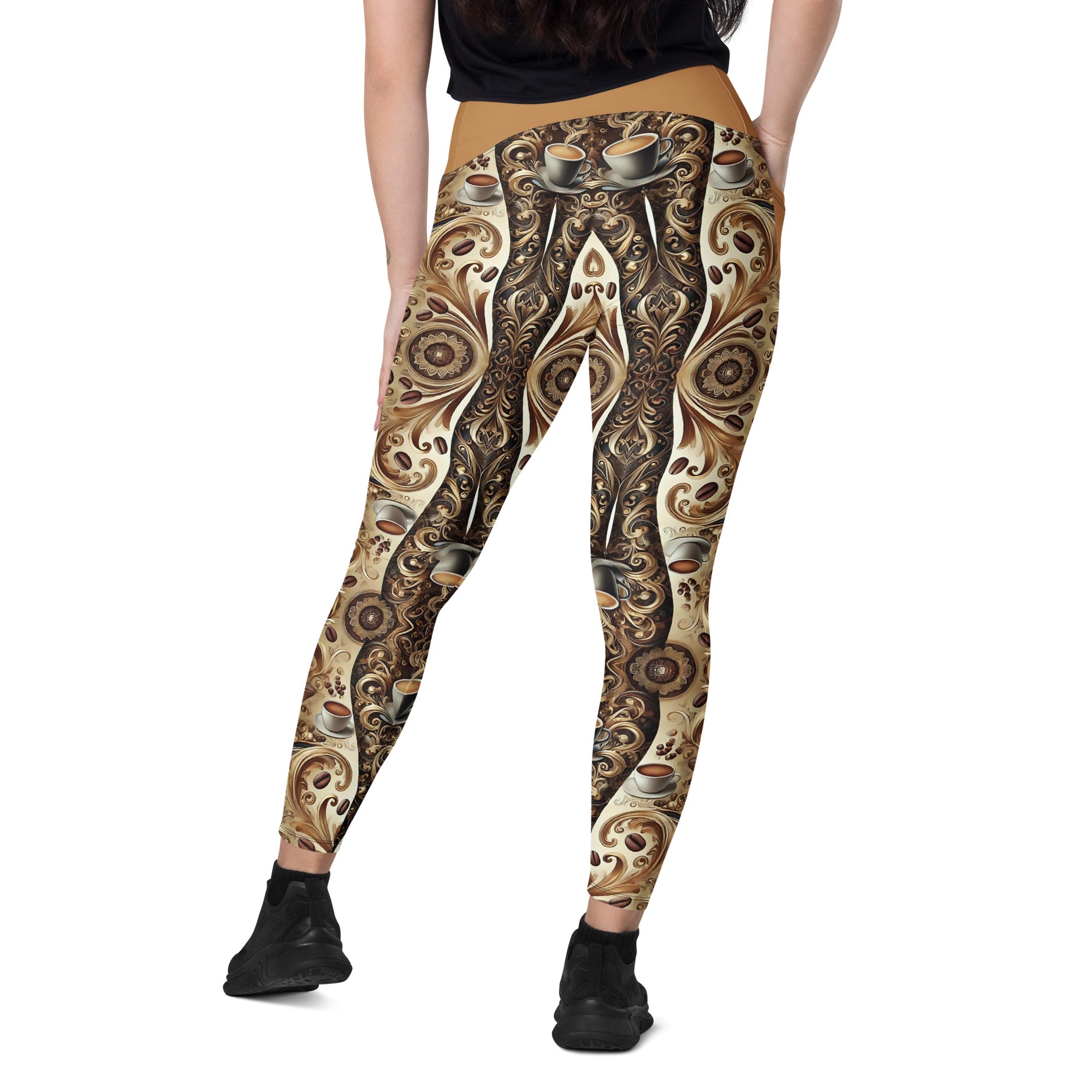 Coffee Lovers High Waist Leggings | 2 Pockets