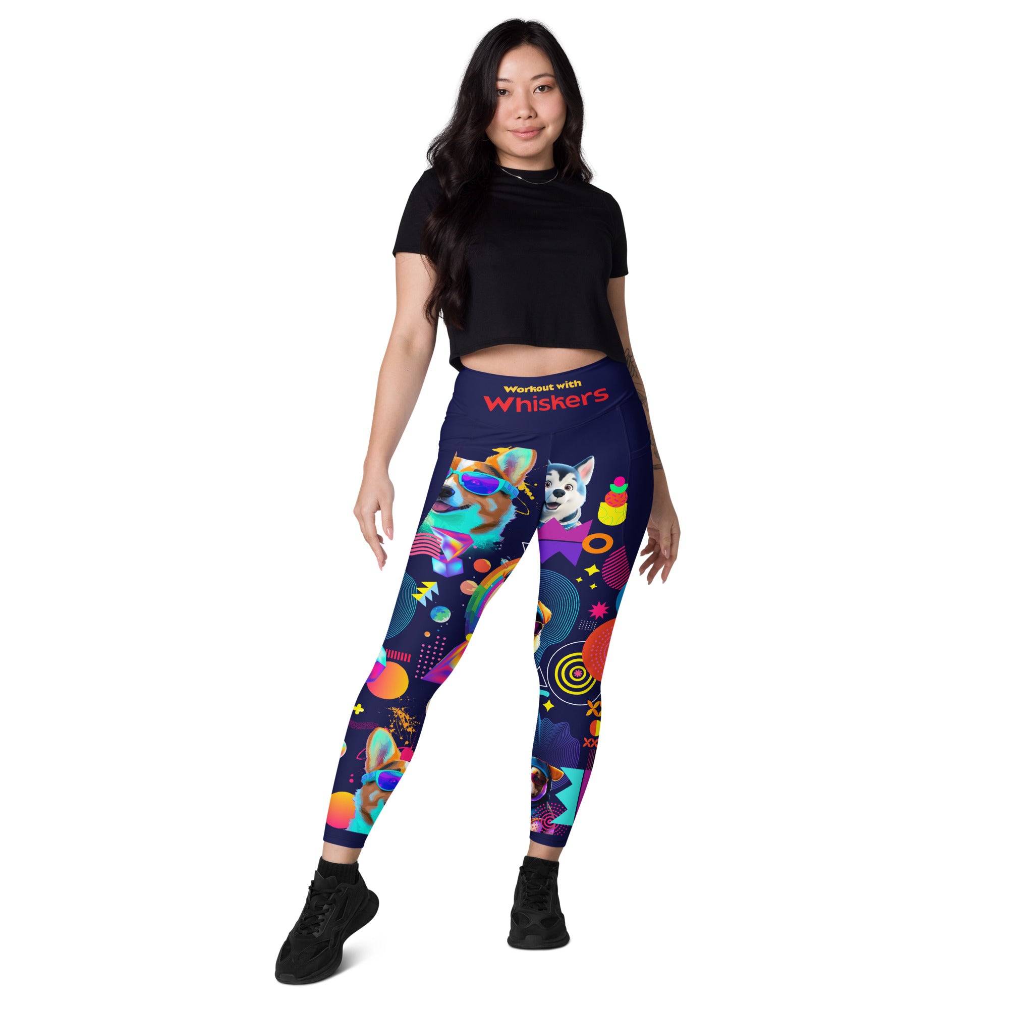 Dog Lovers Yoga Leggings | High Waist Leggings | 2 Pockets