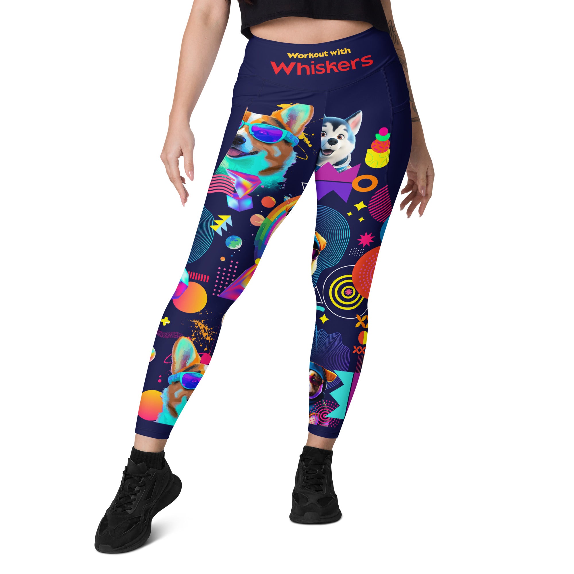 Dog Lovers Yoga Leggings | High Waist Leggings | 2 Pockets