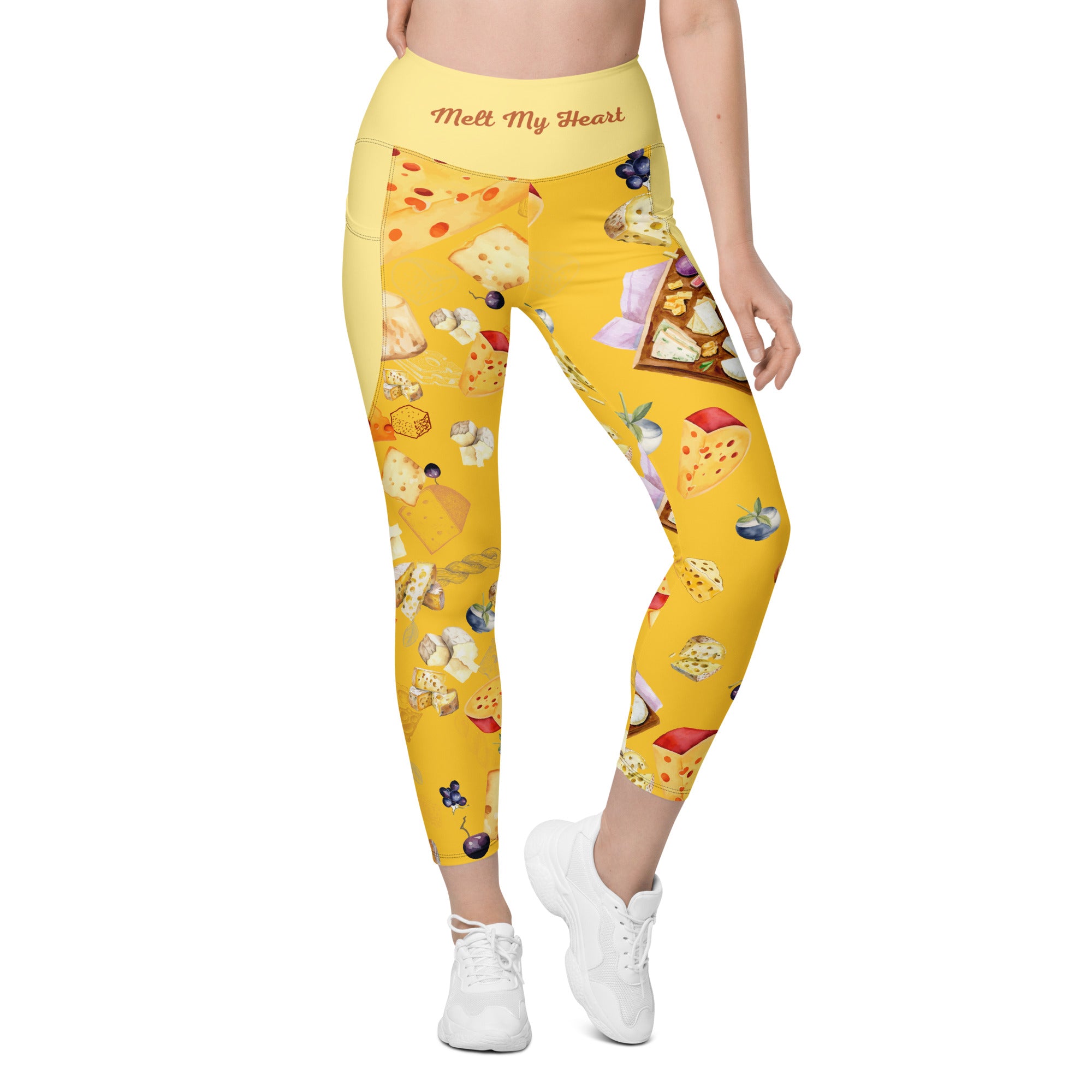 Pizza Lovers High Waist Leggings | 2 Pockets | Yoga Pants