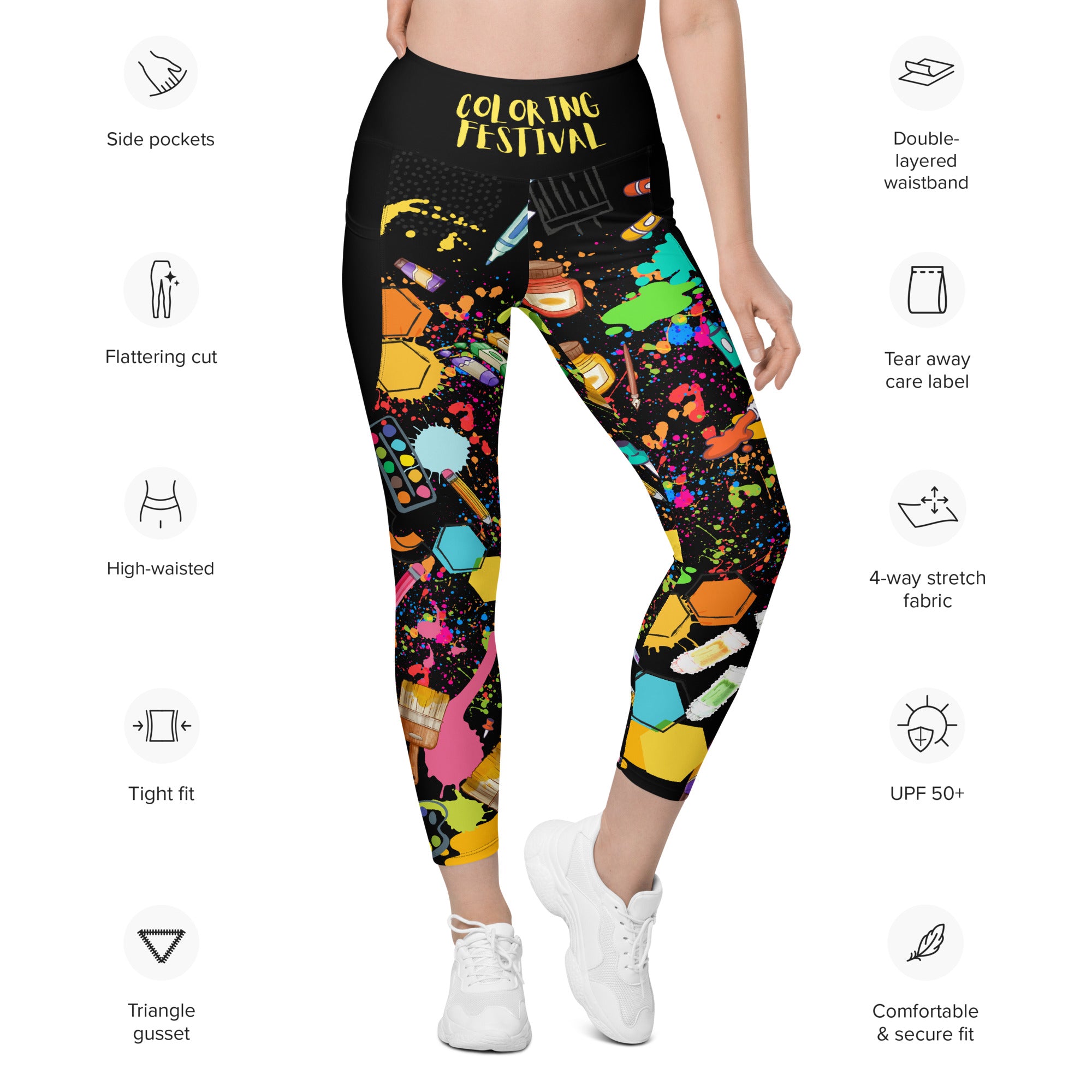 Color Festival Leggings | 2 Pockets