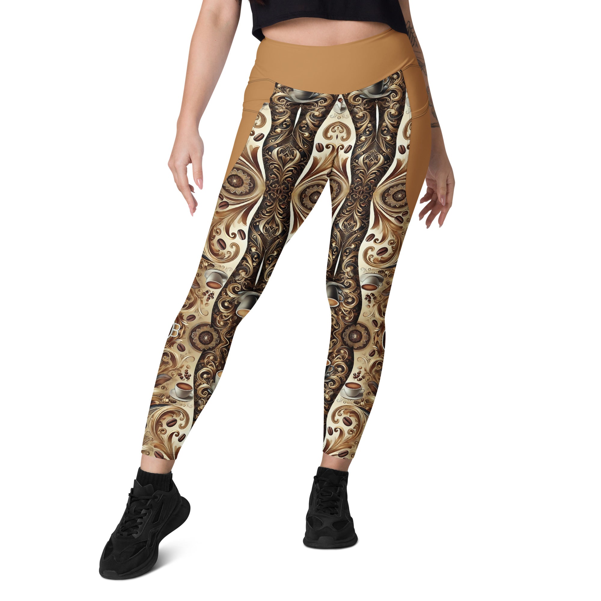 Coffee Lovers High Waist Leggings | 2 Pockets