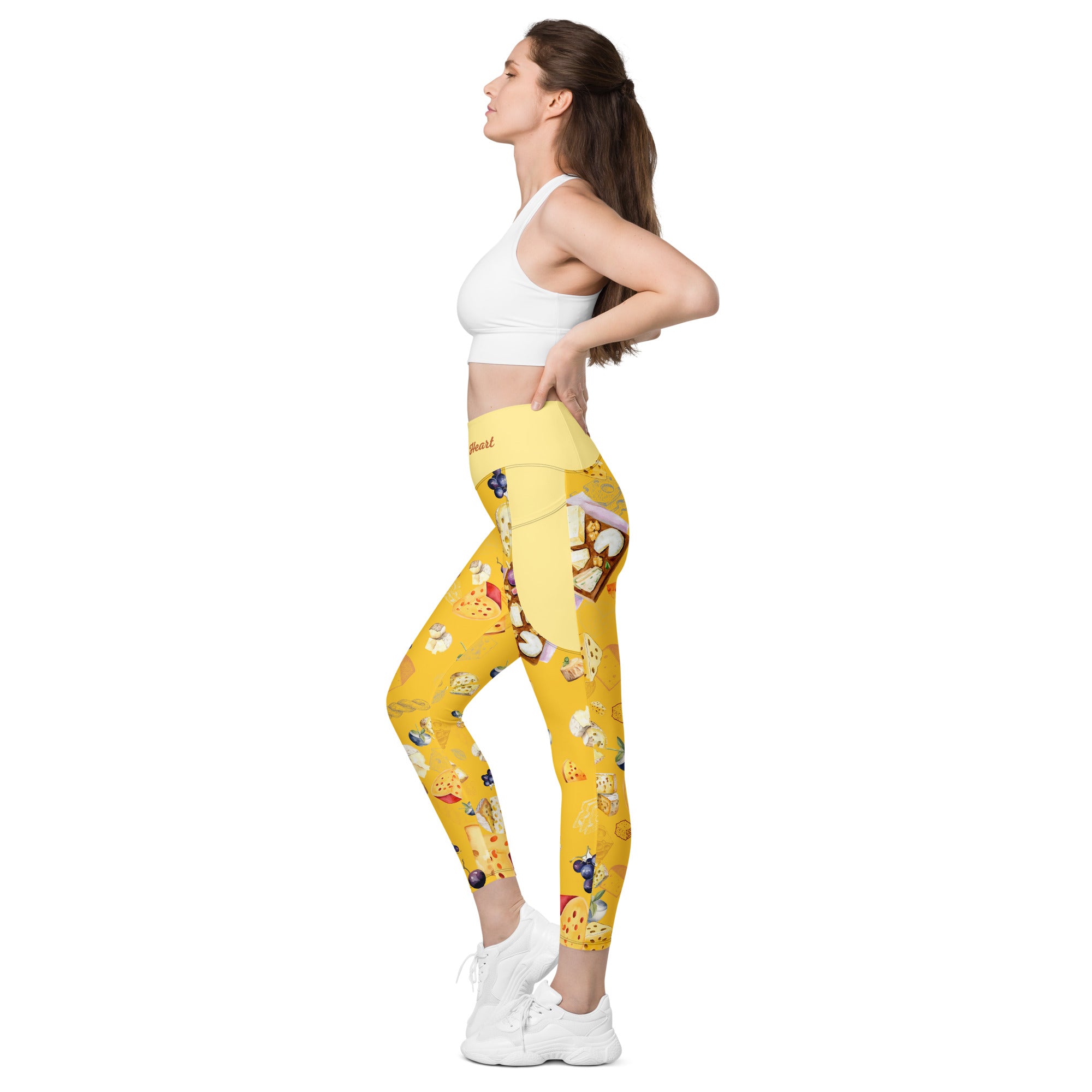 Pizza Lovers High Waist Leggings | 2 Pockets | Yoga Pants