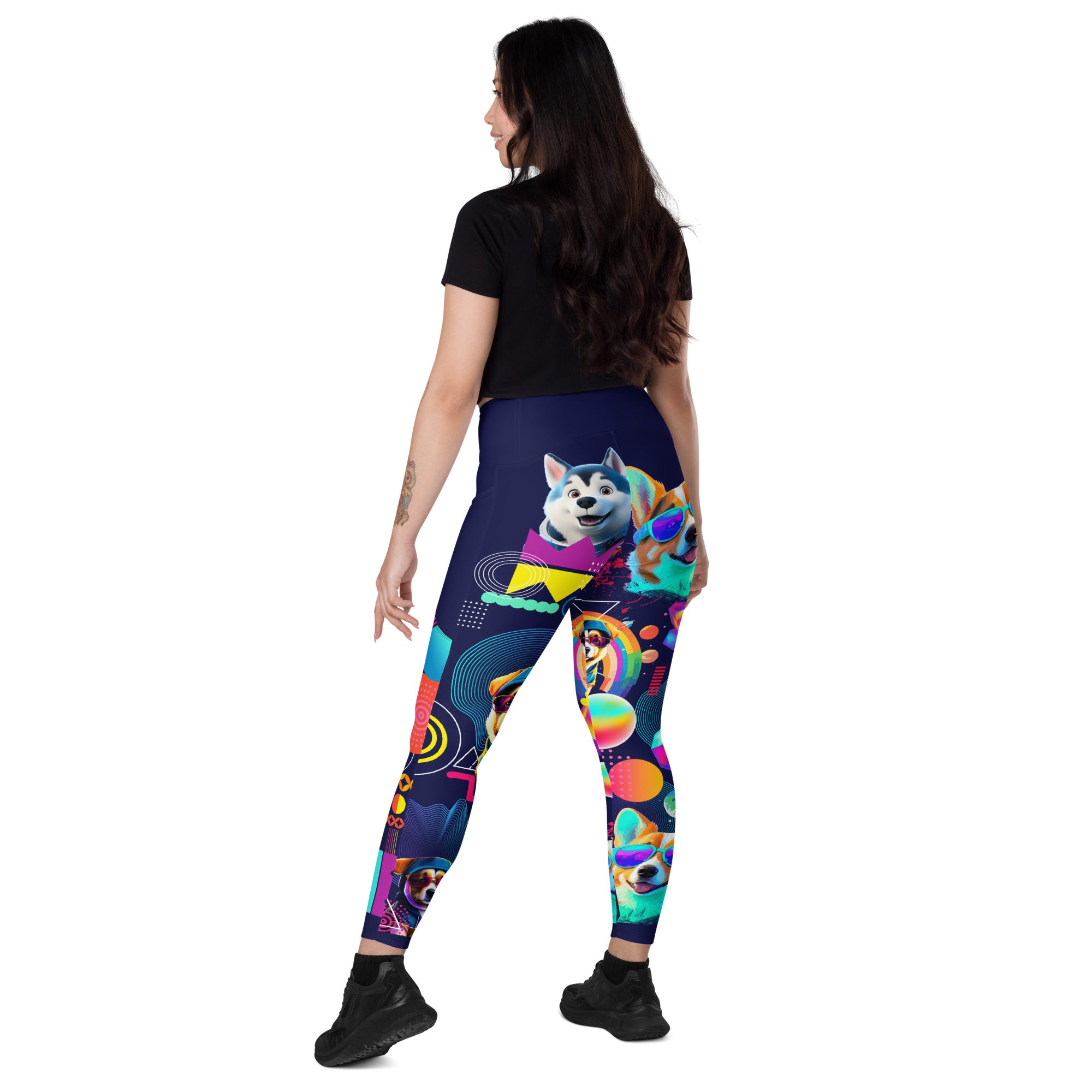 Dog Lovers Yoga Leggings | High Waist Leggings | 2 Pockets