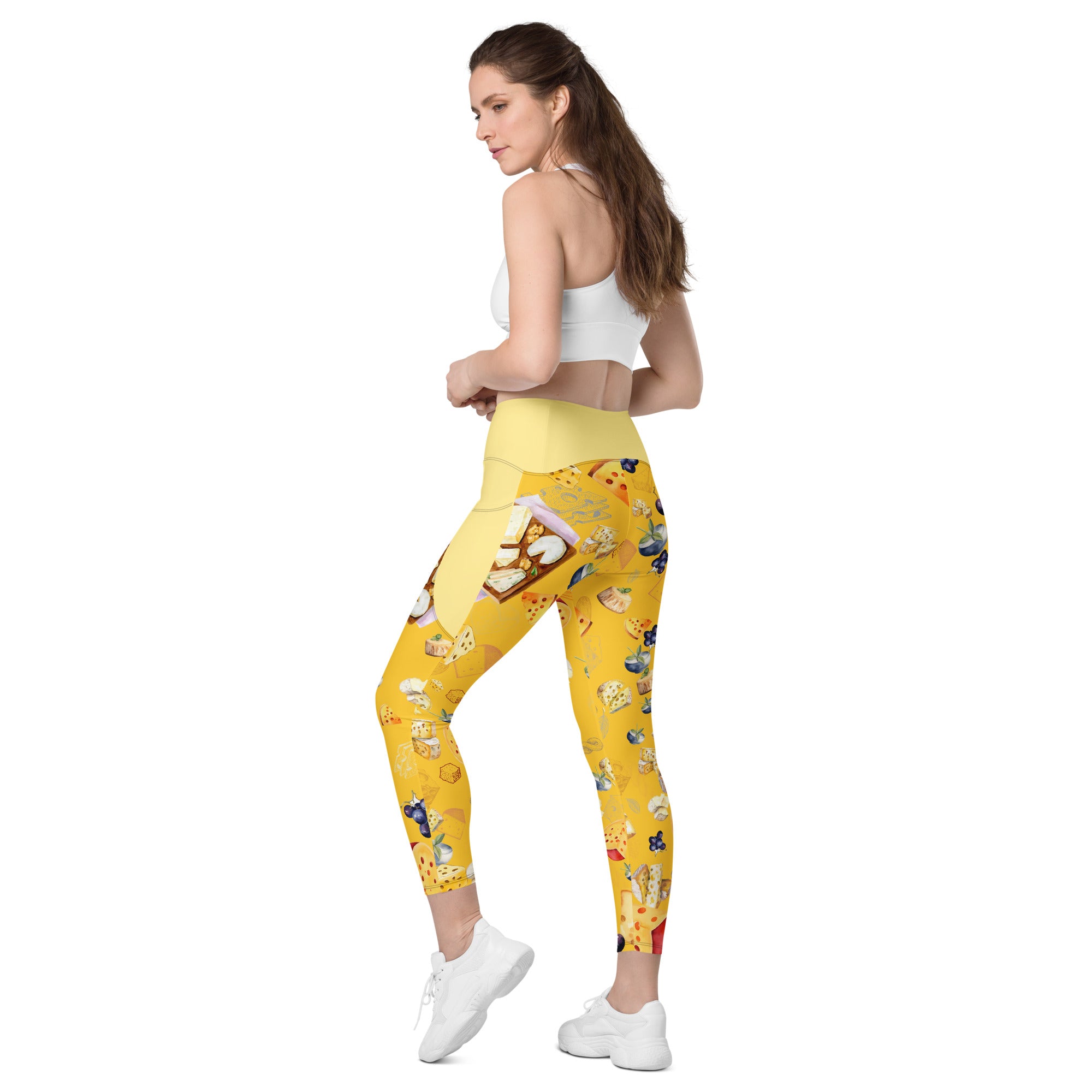 Pizza Lovers High Waist Leggings | 2 Pockets | Yoga Pants