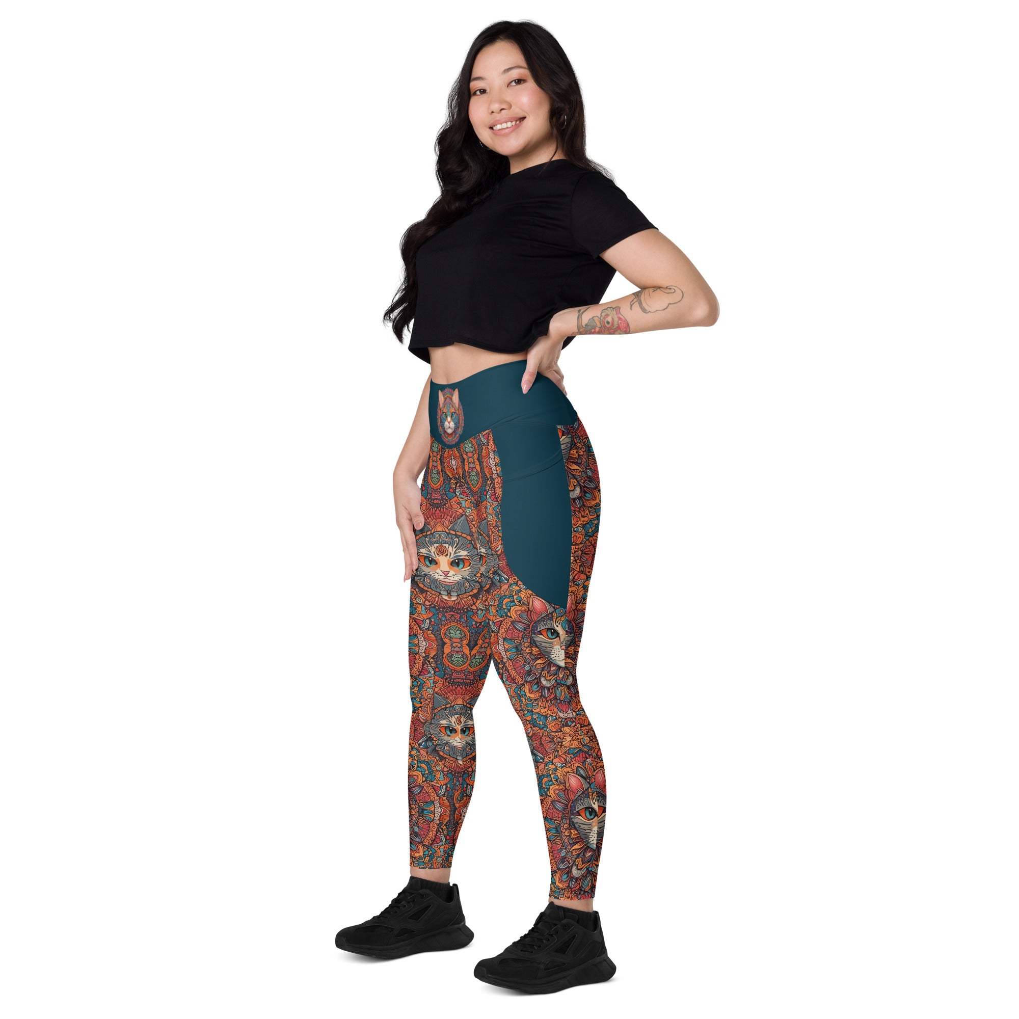 Cat Leggings | Women's Yoga Leggings | Leggings With Pockets