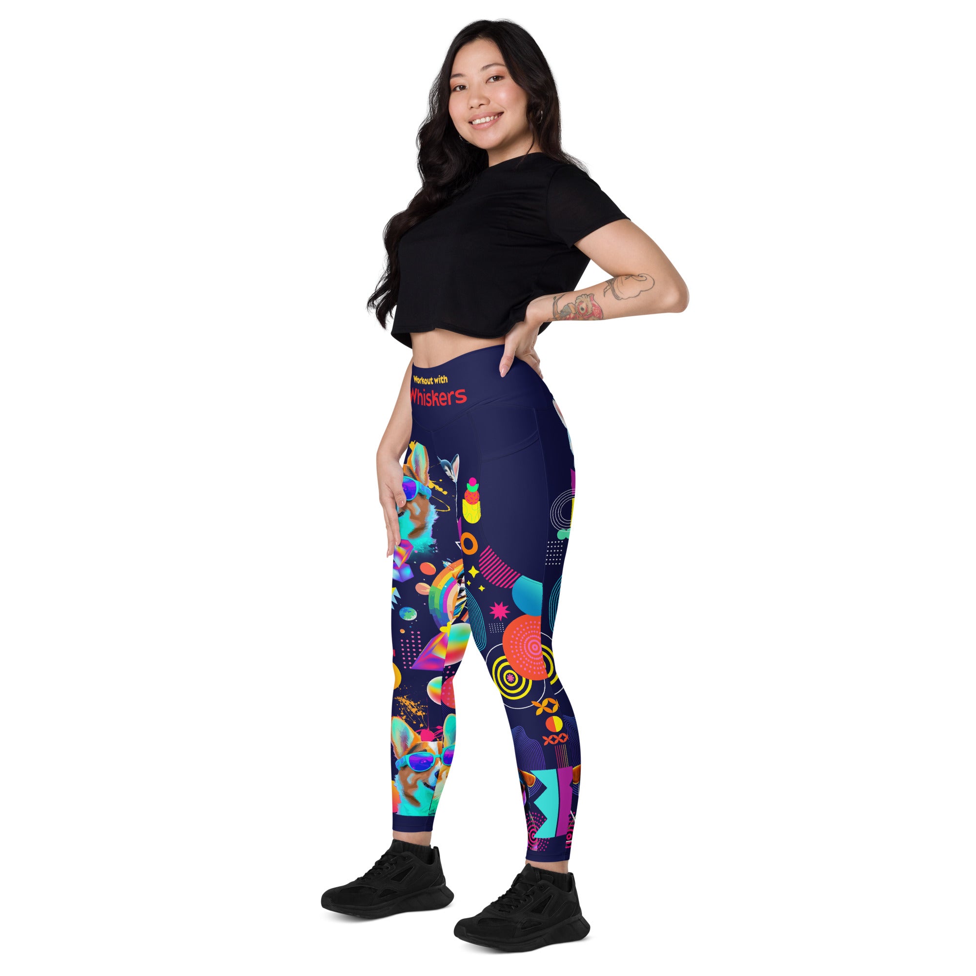 Dog Lovers Yoga Leggings | High Waist Leggings | 2 Pockets