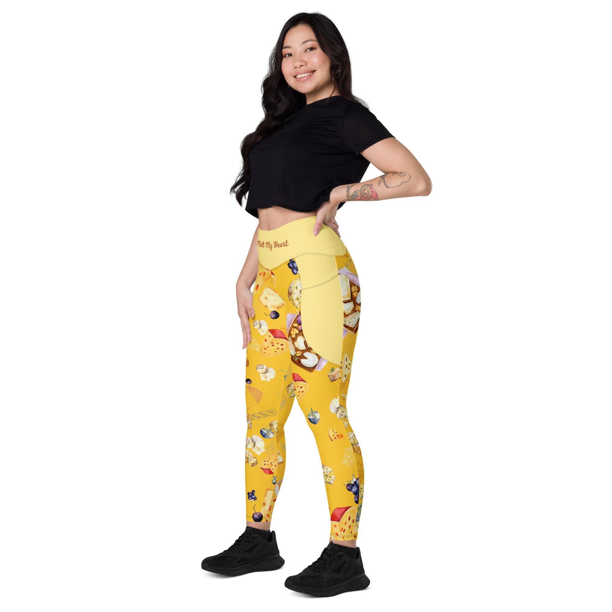 Pizza Lovers High Waist Leggings | 2 Pockets | Yoga Pants