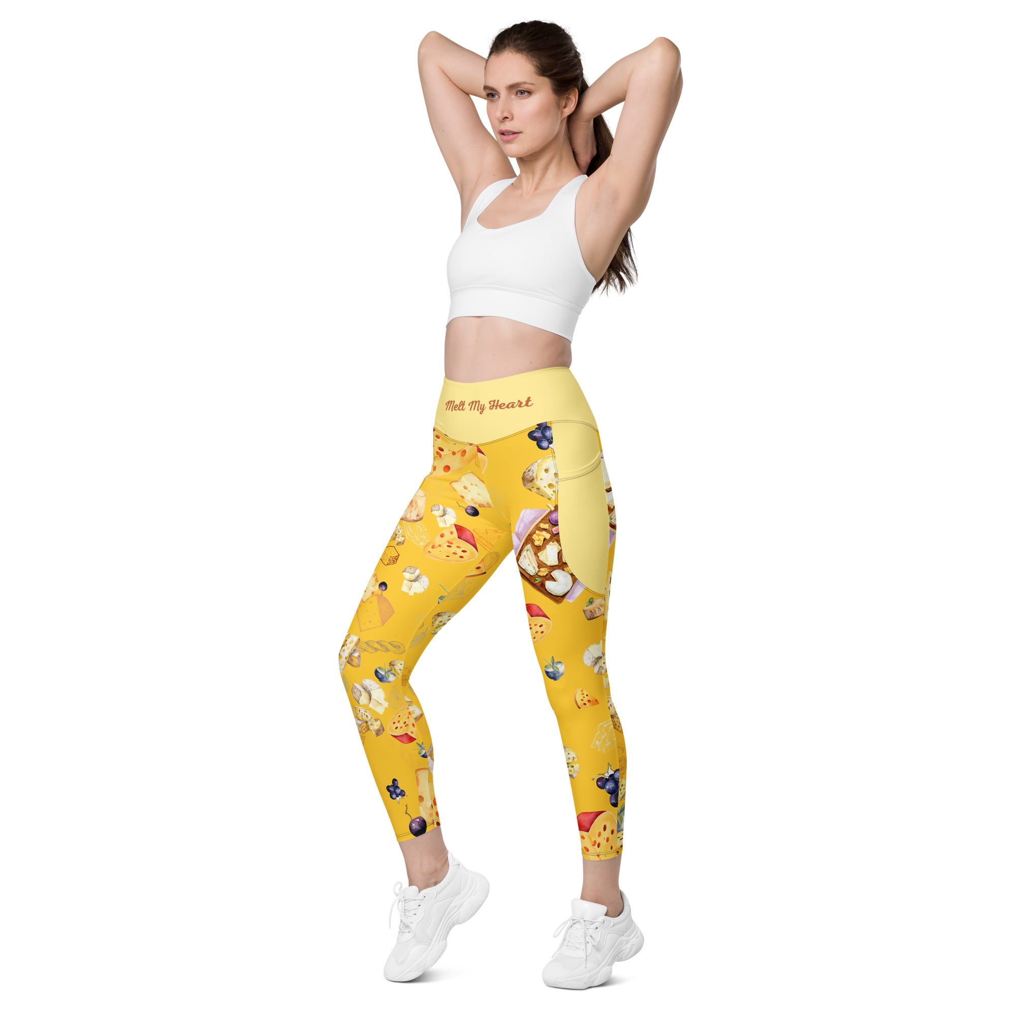 Pizza Lovers High Waist Leggings | 2 Pockets | Yoga Pants