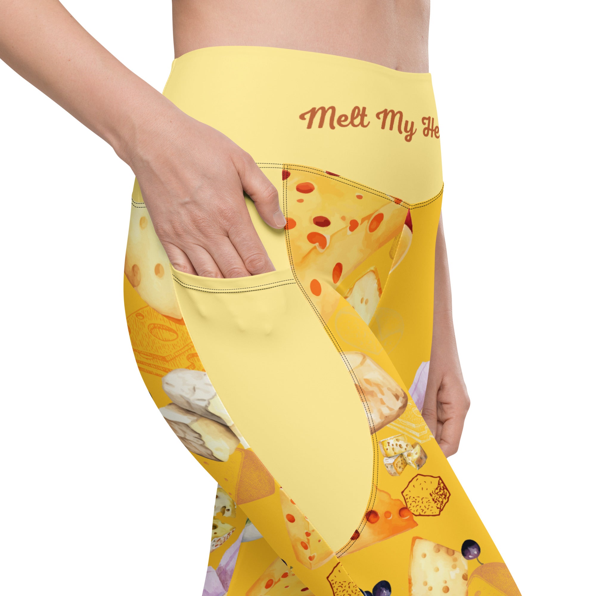 Pizza Lovers High Waist Leggings | 2 Pockets | Yoga Pants