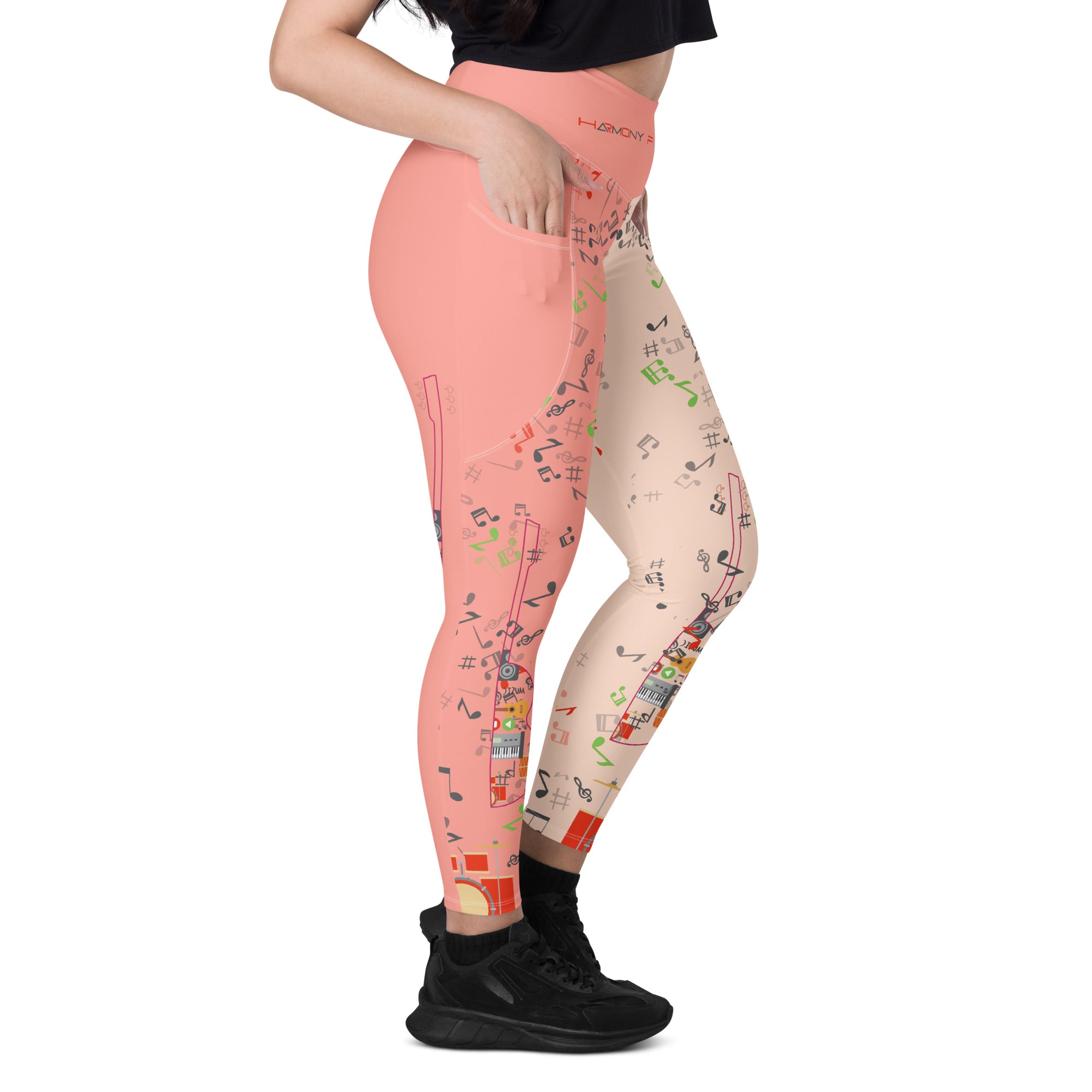 Music Lovers Yoga Leggings | 2 Pockets