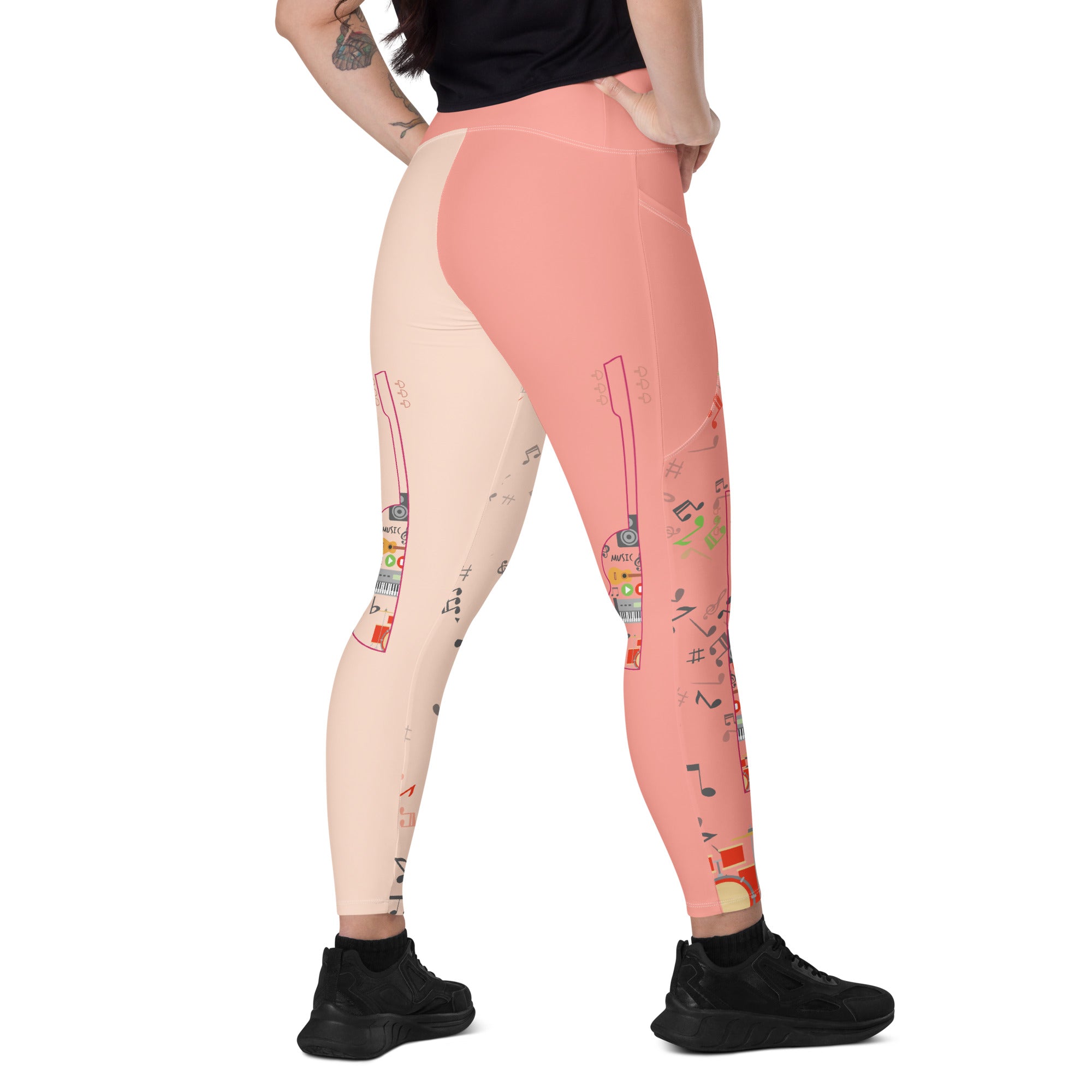 Music Lovers Yoga Leggings | 2 Pockets