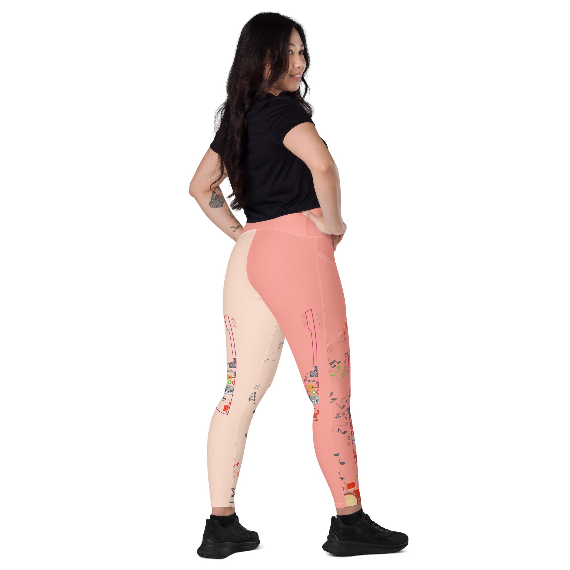 Music Lovers Yoga Leggings | 2 Pockets