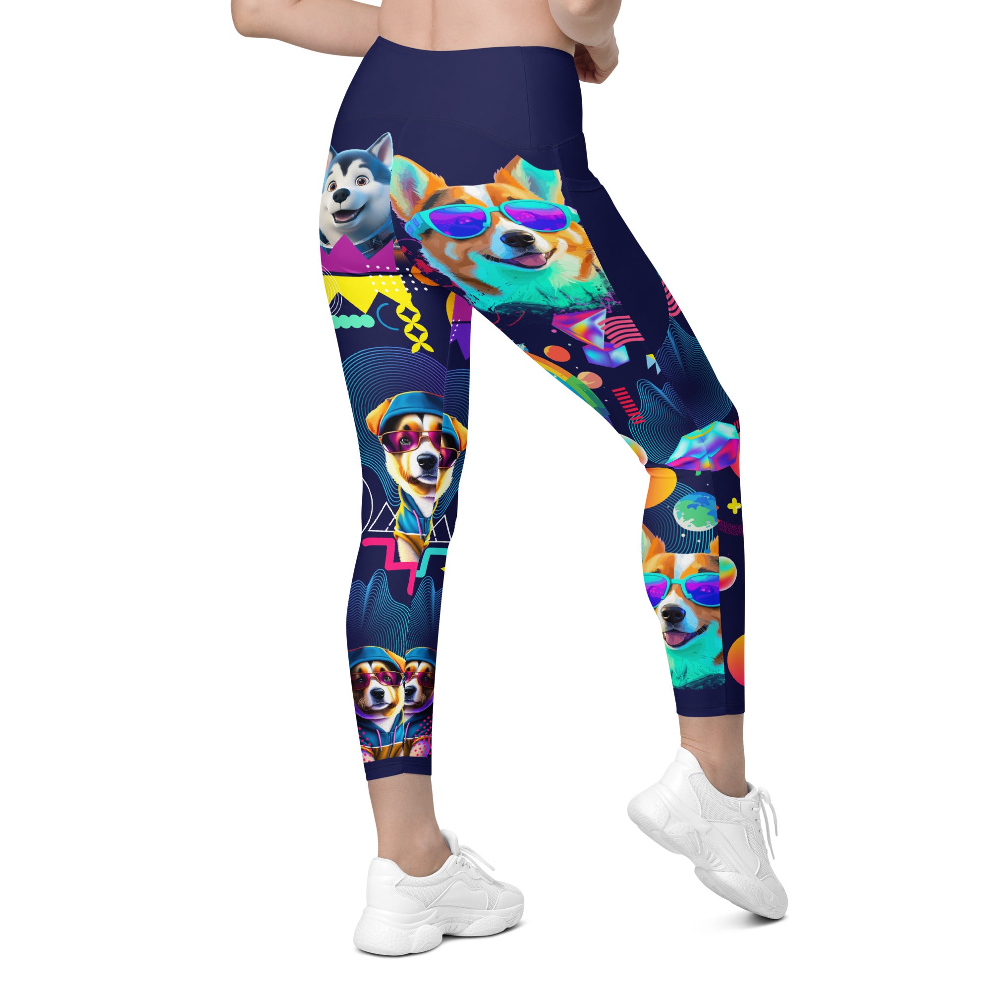 Dog Lovers Yoga Leggings | High Waist Leggings | 2 Pockets