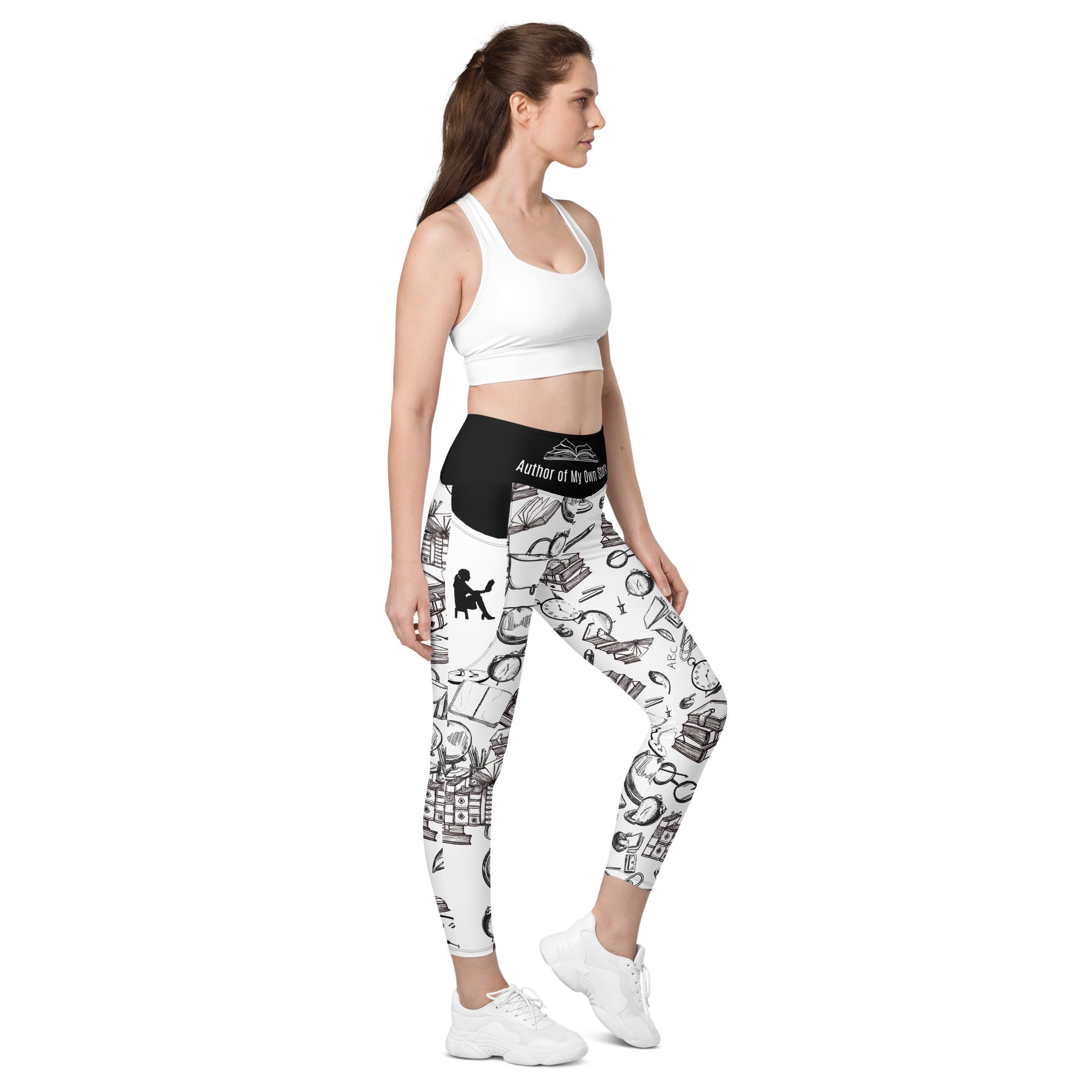 Book Lovers High Waist Leggings | 2 Pockets