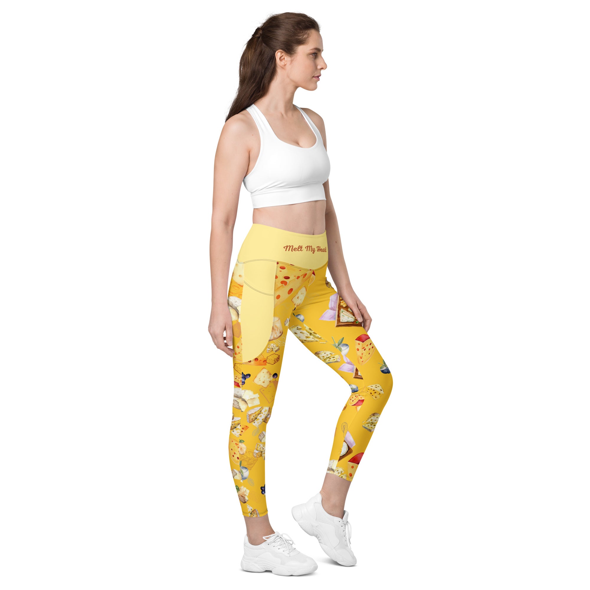 Pizza Lovers High Waist Leggings | 2 Pockets | Yoga Pants