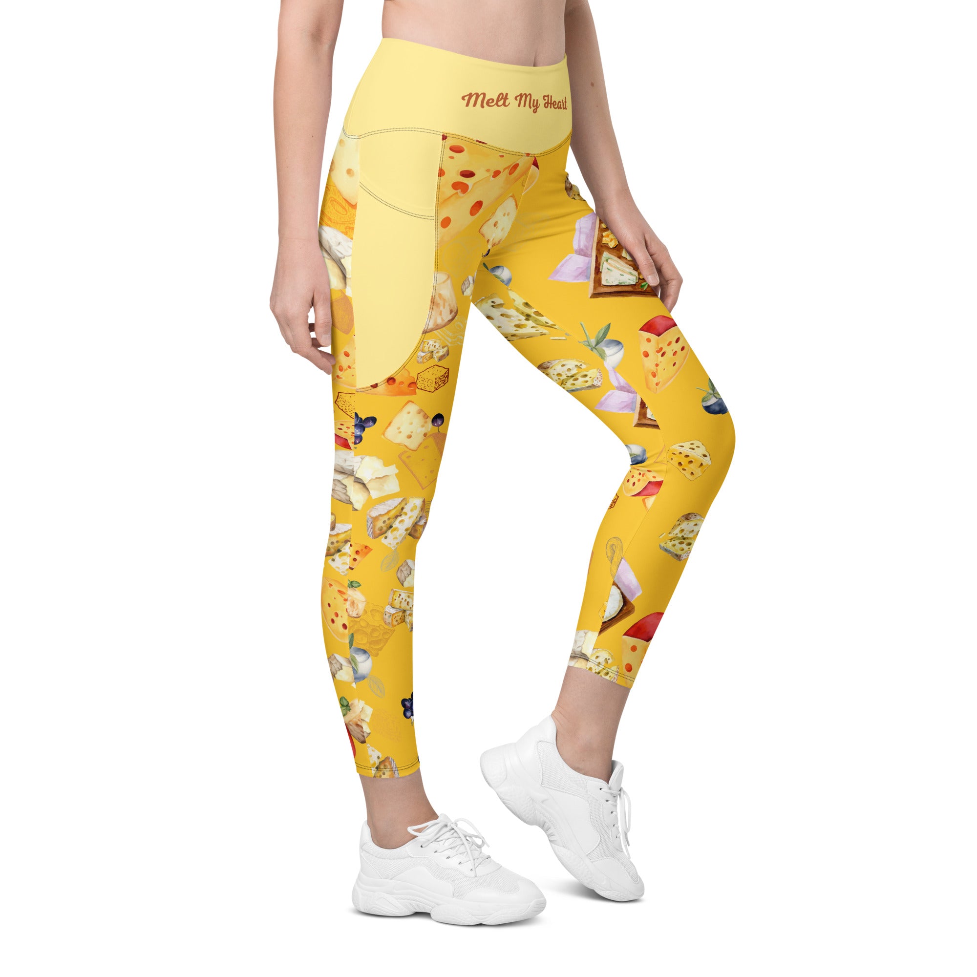 Pizza Lovers High Waist Leggings | 2 Pockets | Yoga Pants