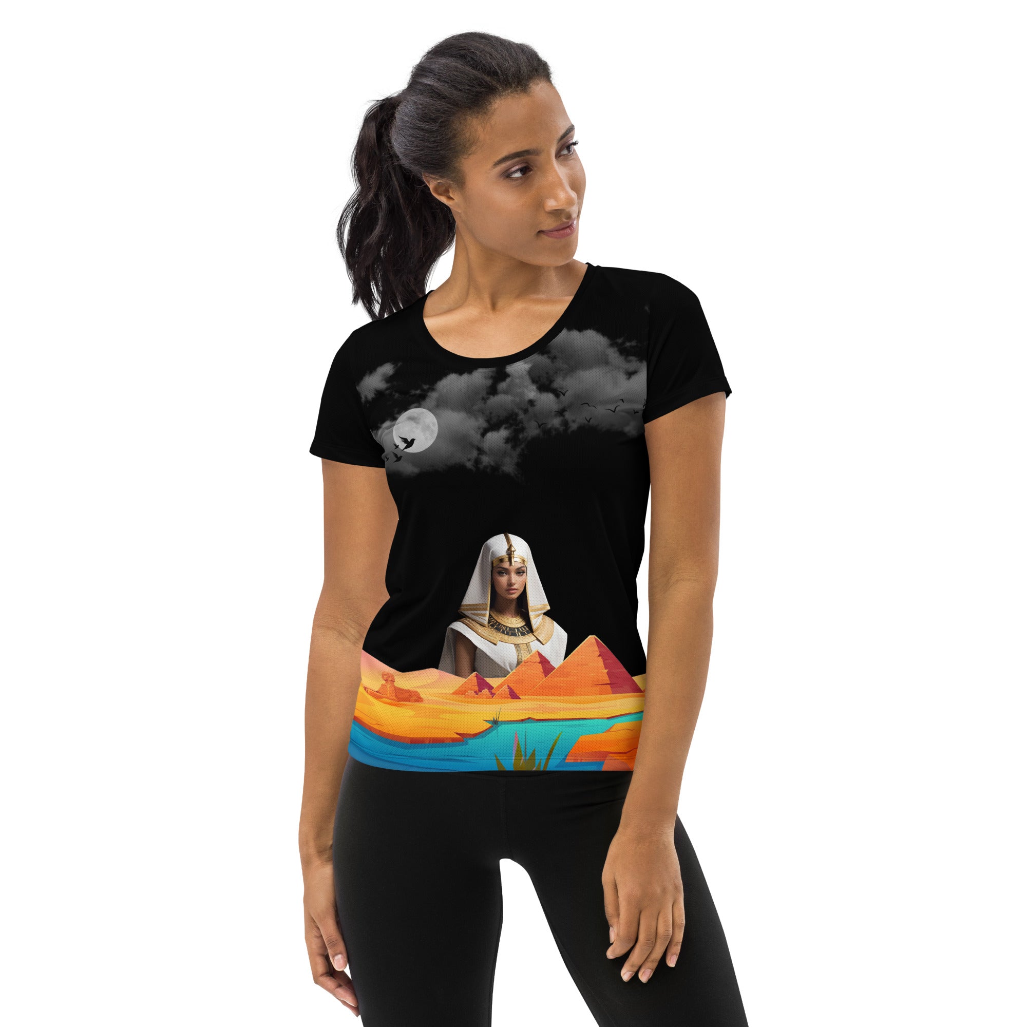 Ancient Egyptian Women's Athletic T-Shirt | Egyptian Outfits