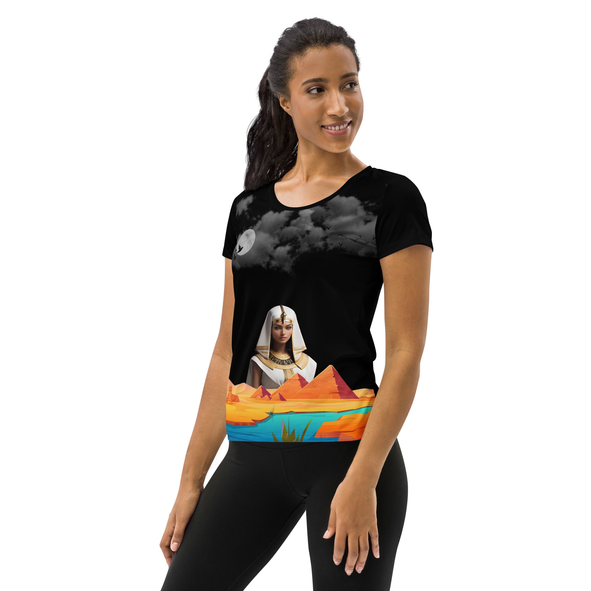 Ancient Egyptian Women's Athletic T-Shirt | Egyptian Outfits