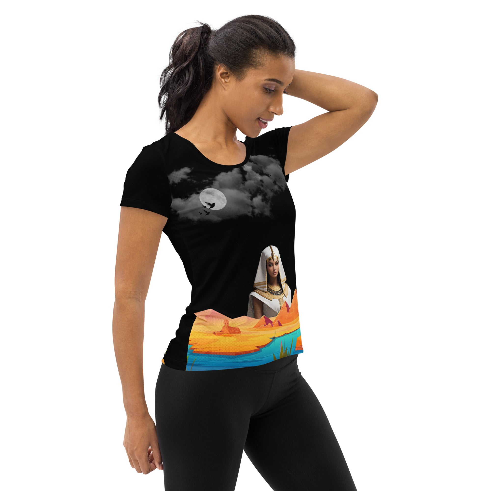 Ancient Egyptian Women's Athletic T-Shirt | Egyptian Outfits