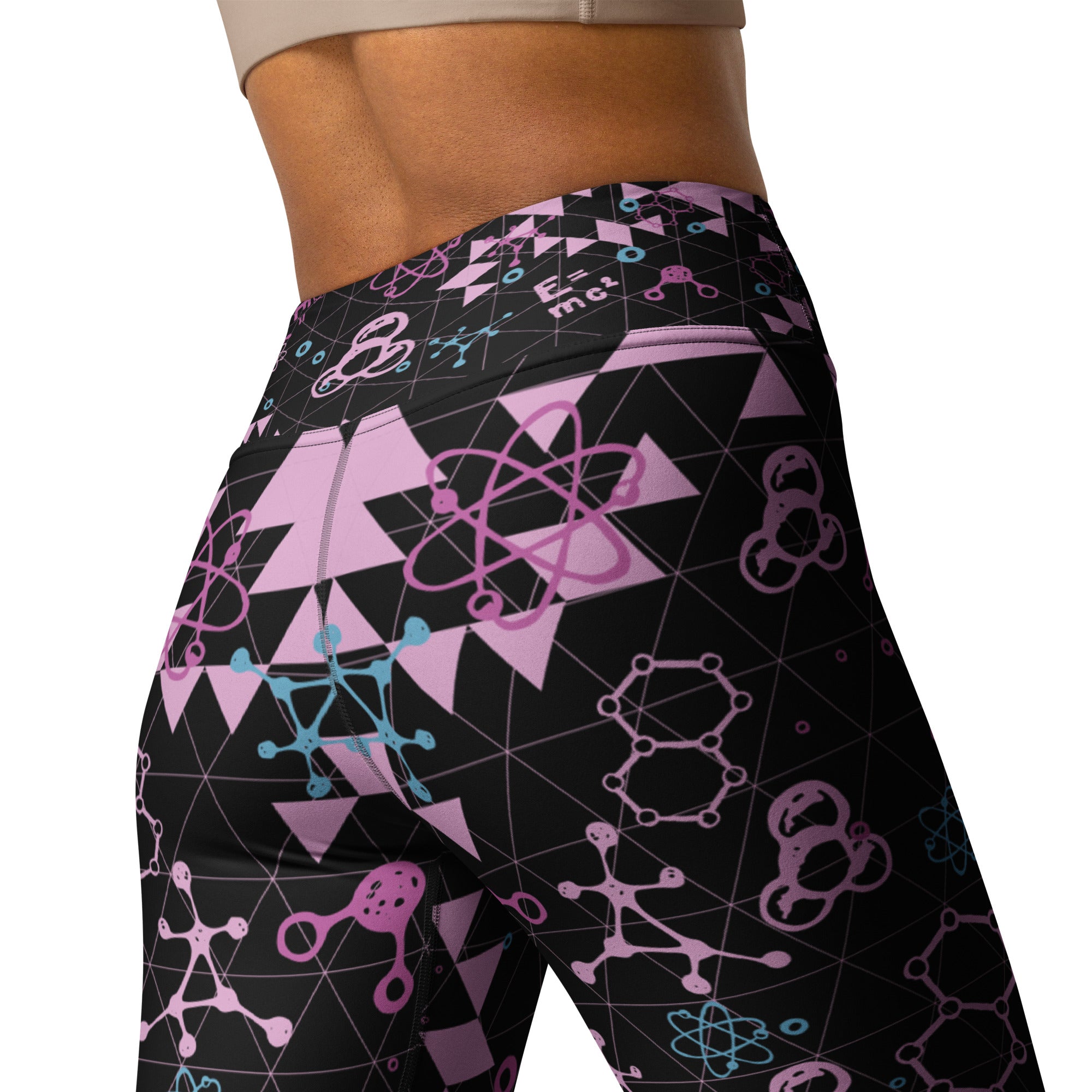 Black Chemistry Yoga Leggings