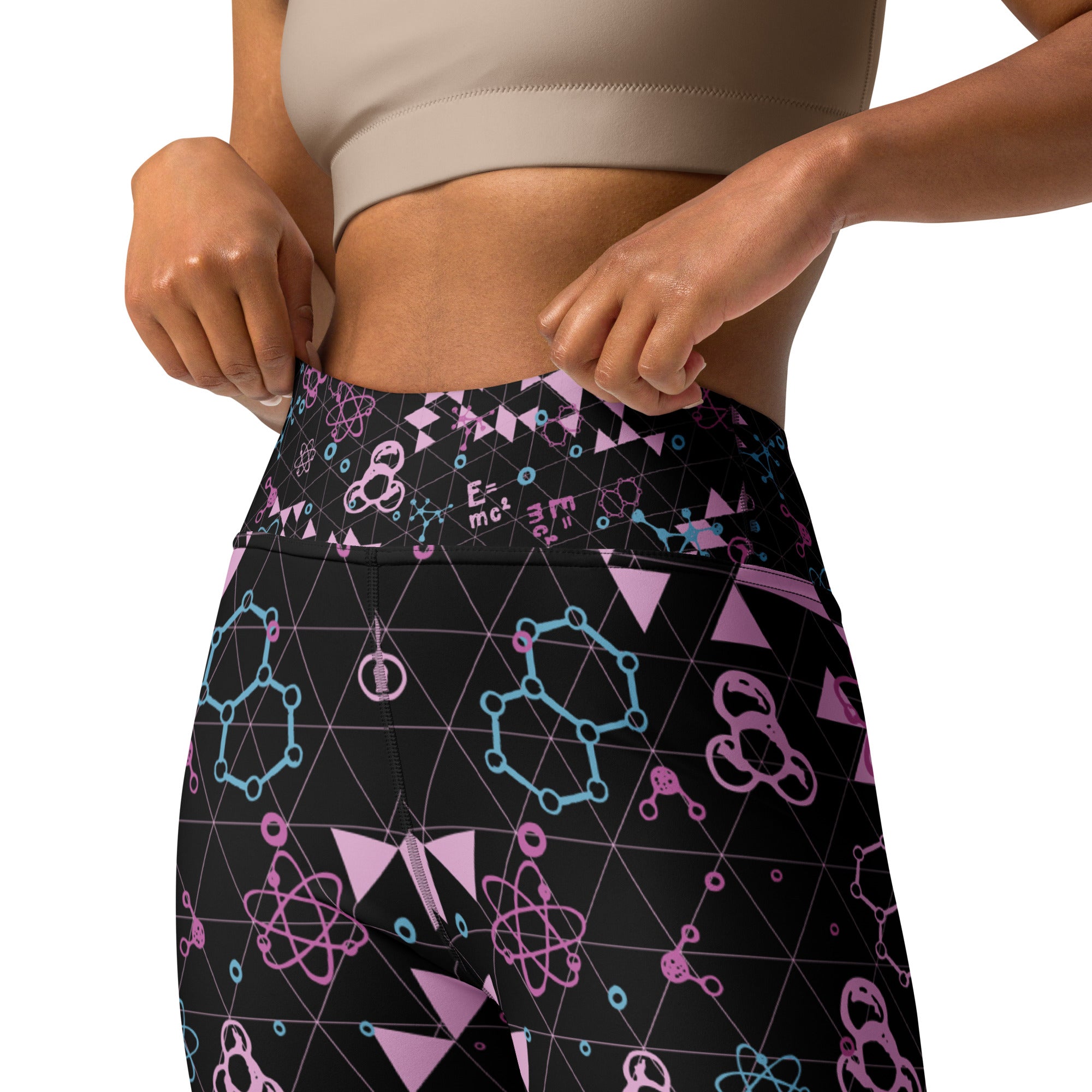 Black Chemistry Yoga Leggings