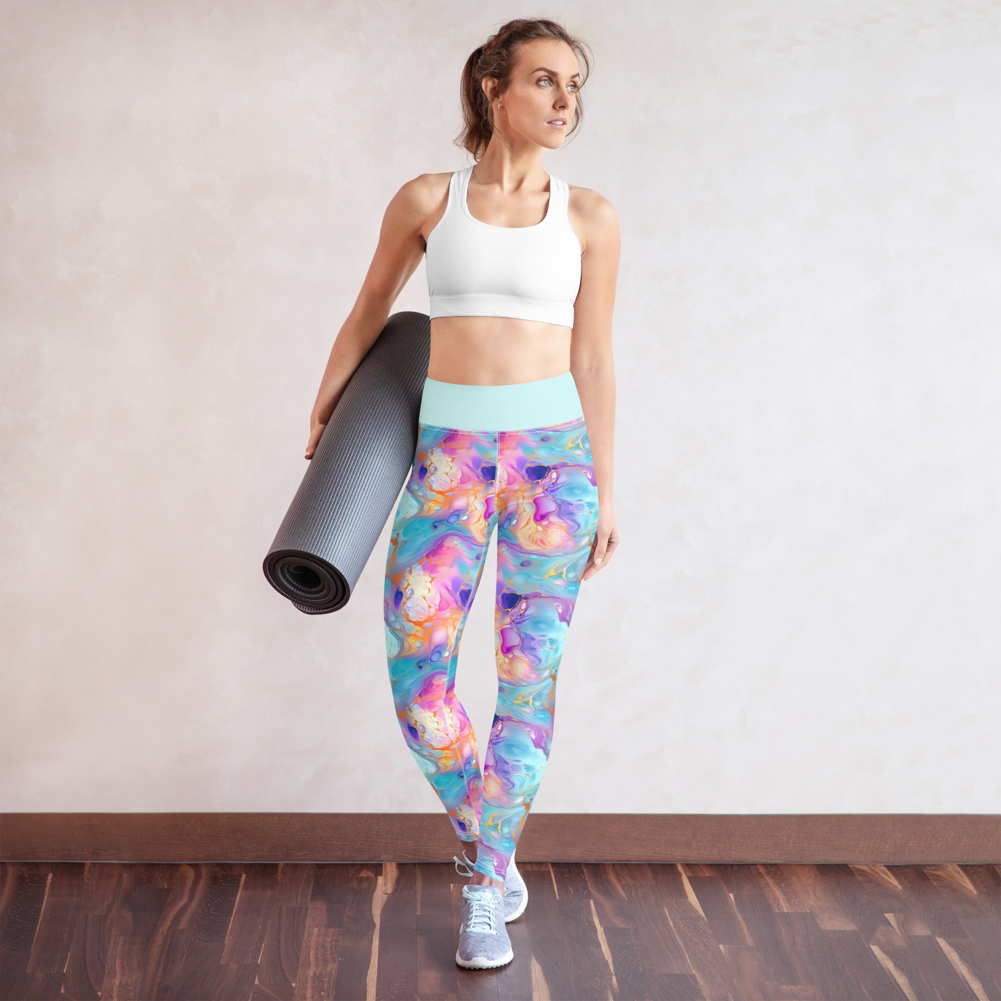 Alcohol Ink Custom Pilates Leggings - Digital Pattern