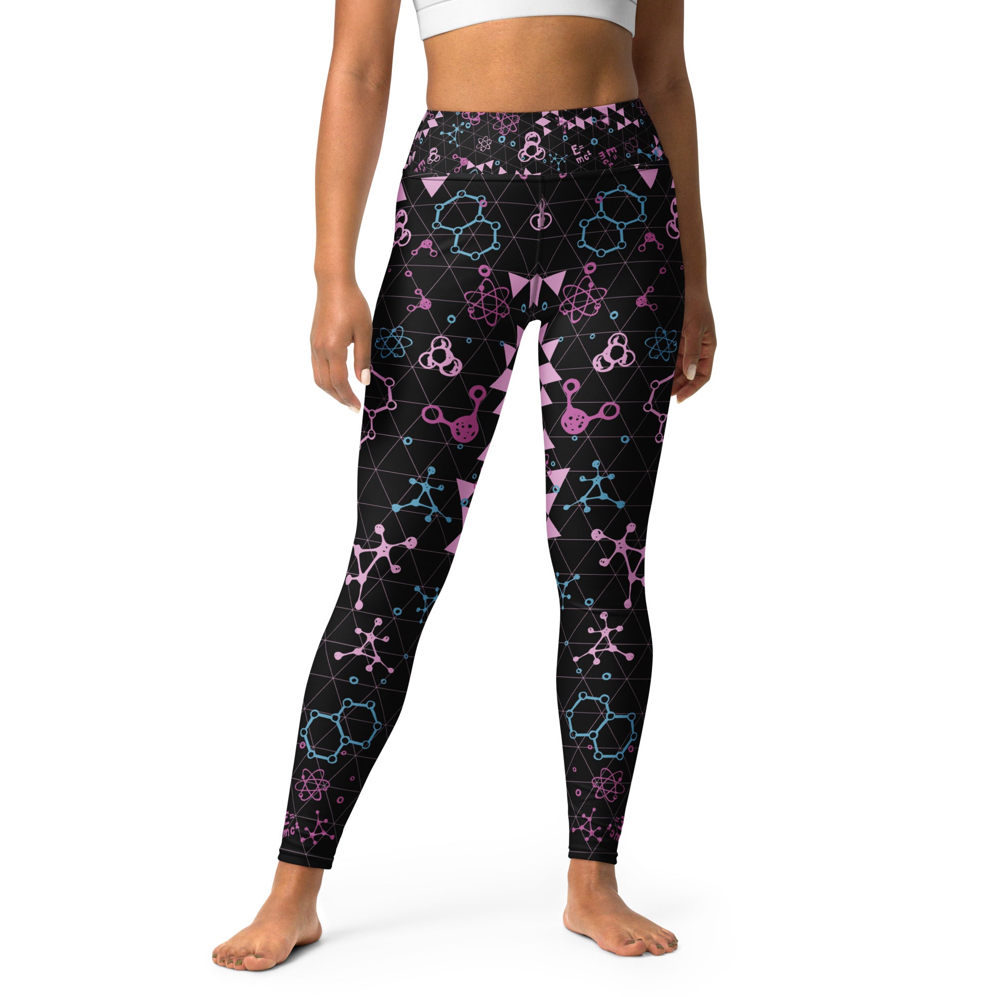 Black Chemistry Yoga Leggings