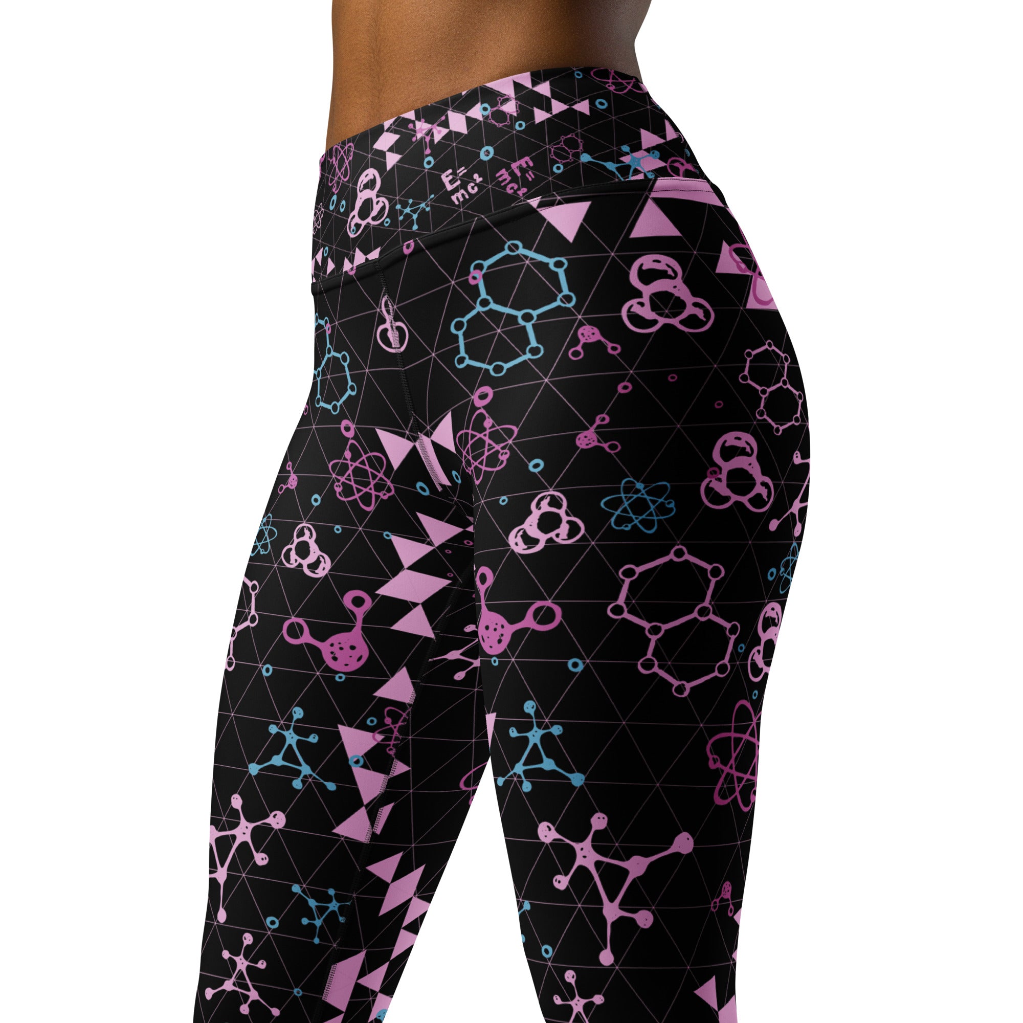 Black Chemistry Yoga Leggings