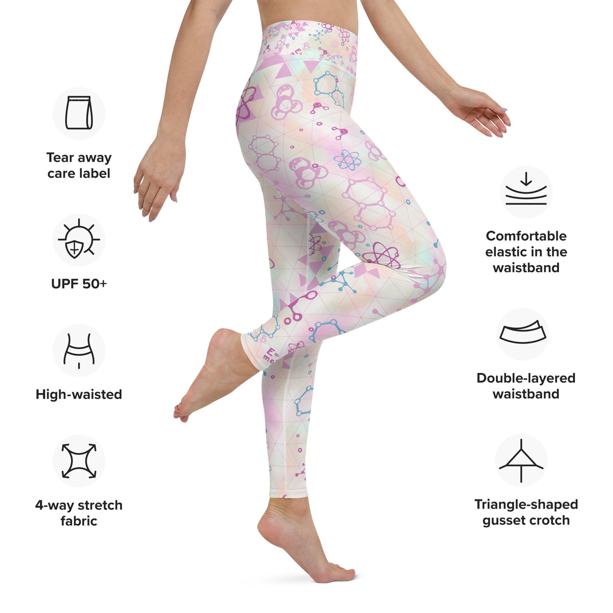 Water Color Chemistry Yoga Leggings