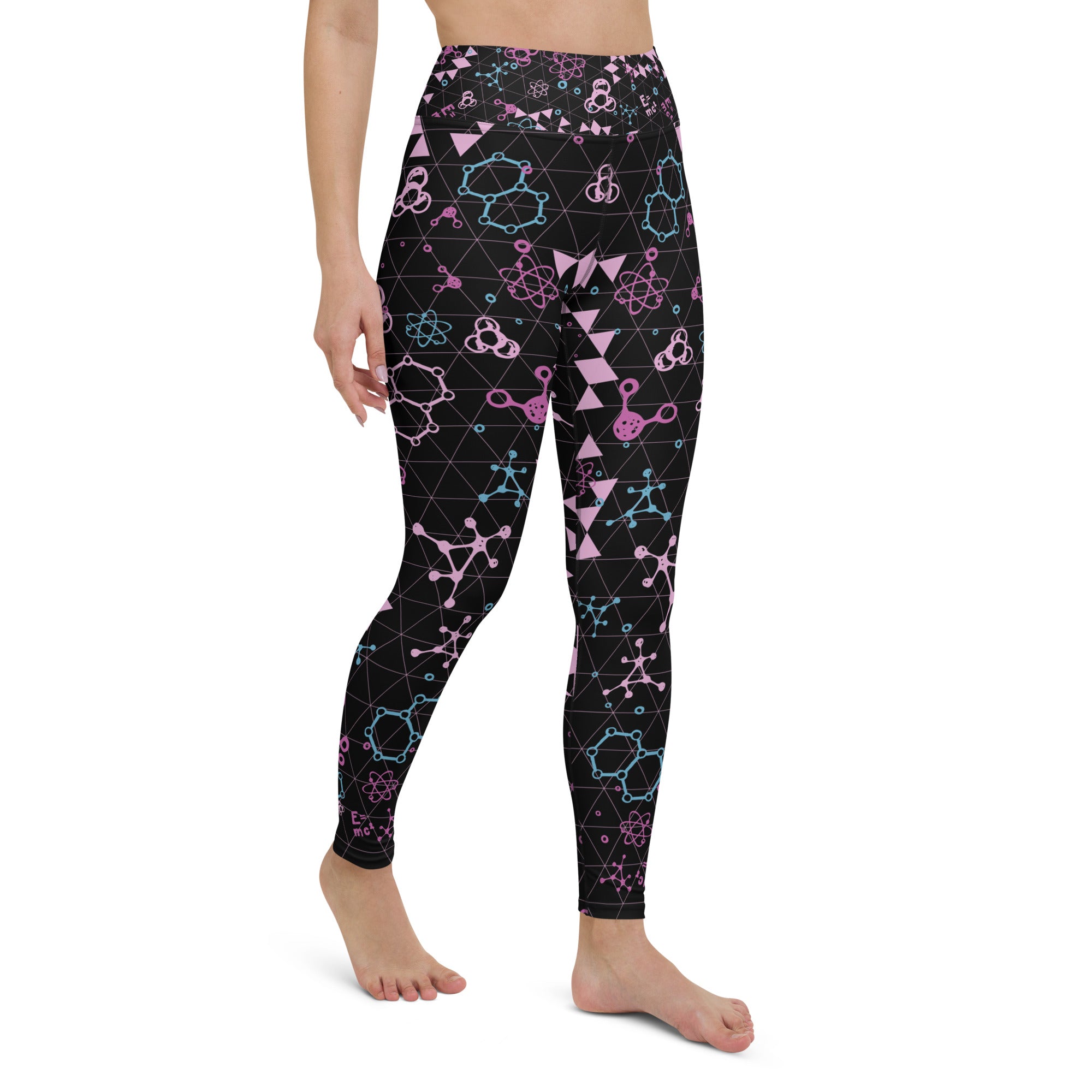 Black Chemistry Yoga Leggings