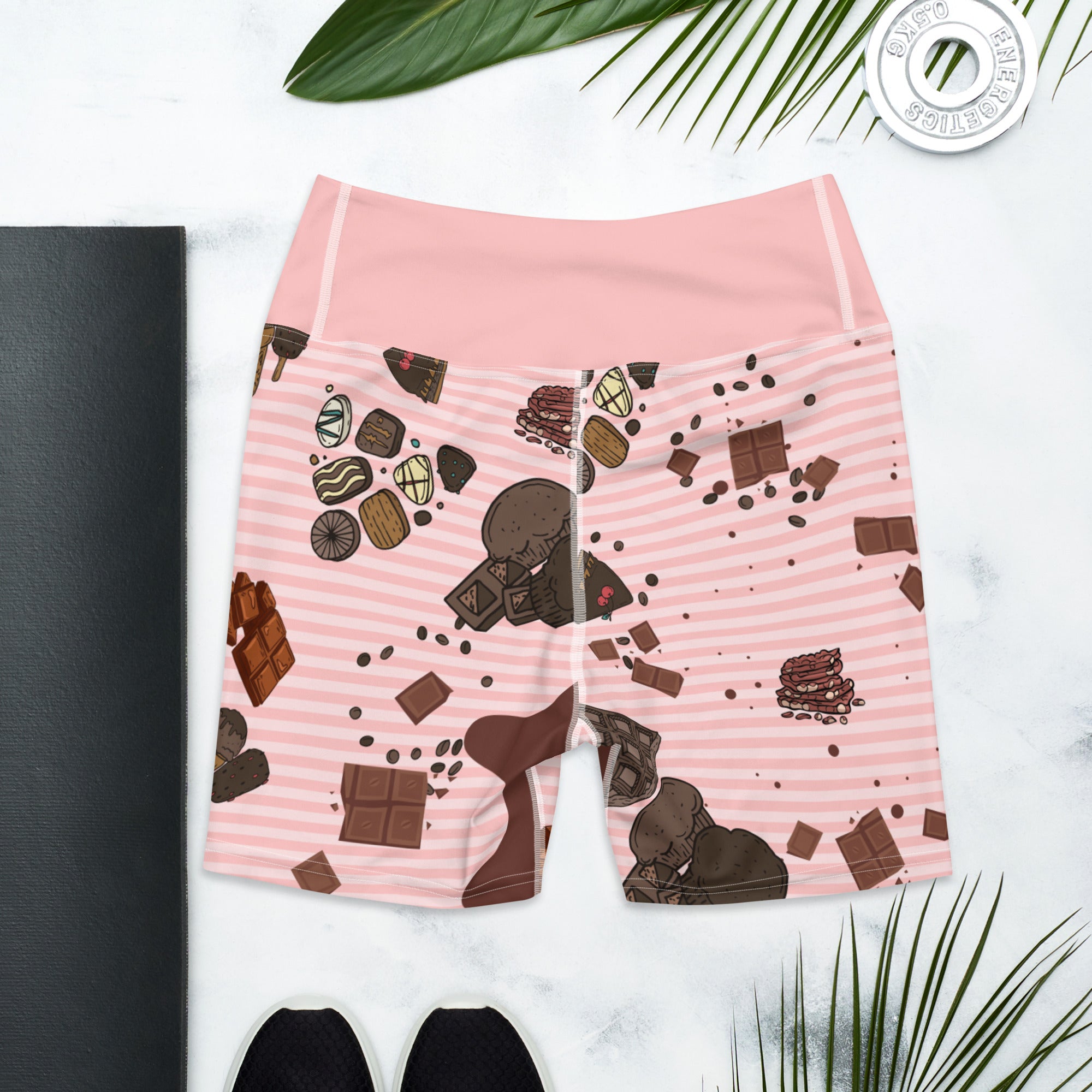 High-Waisted Chocolate Lovers’ Yoga Shorts | Comfort Women Yoga Shorts