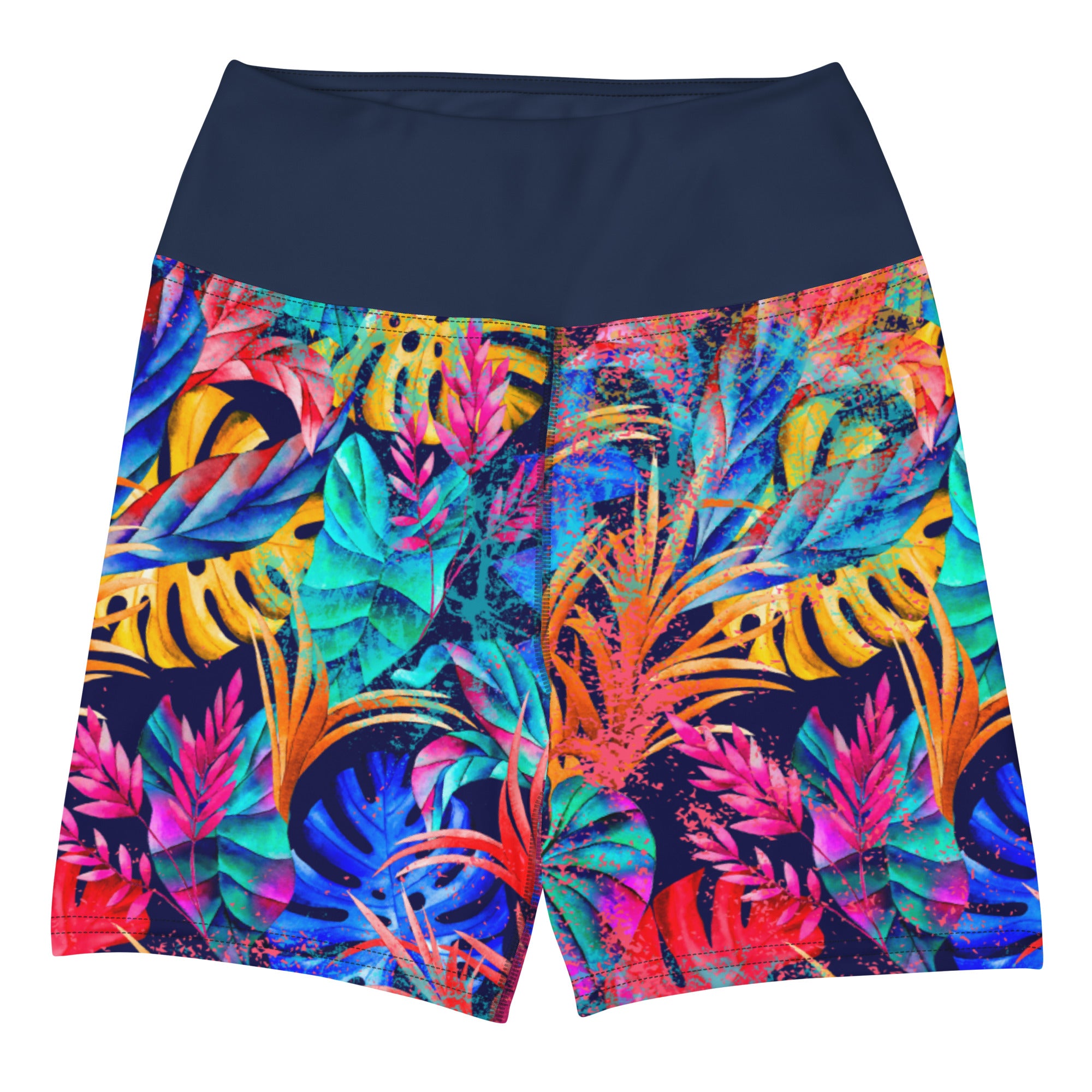 Tree Leaves Yoga Shorts - One Twenty Activewear