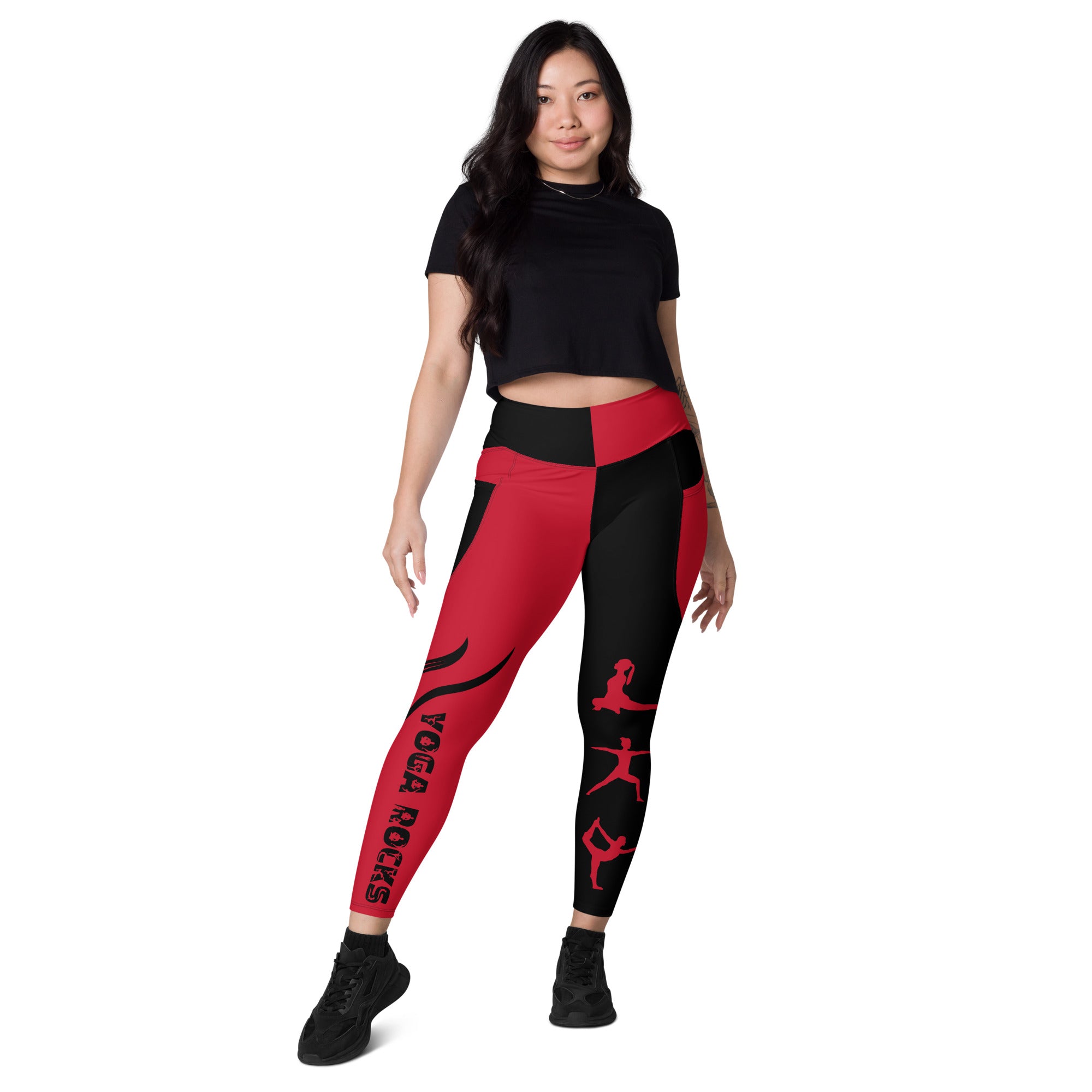 red-and-black-yoga-pants-high-waisted-yoga-leggings-pic5