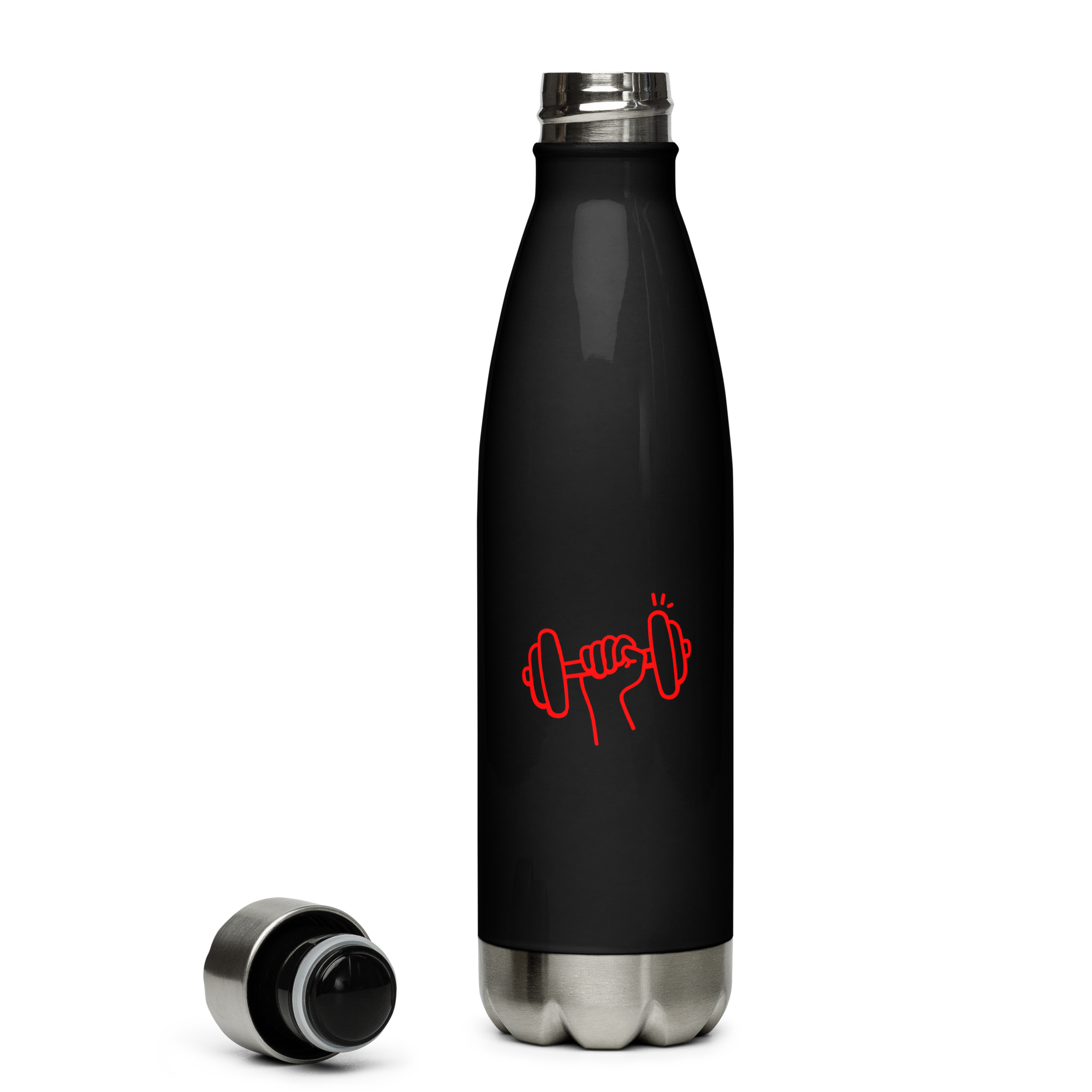 Black Stainless Steel Water Bottle - Find Your Strength