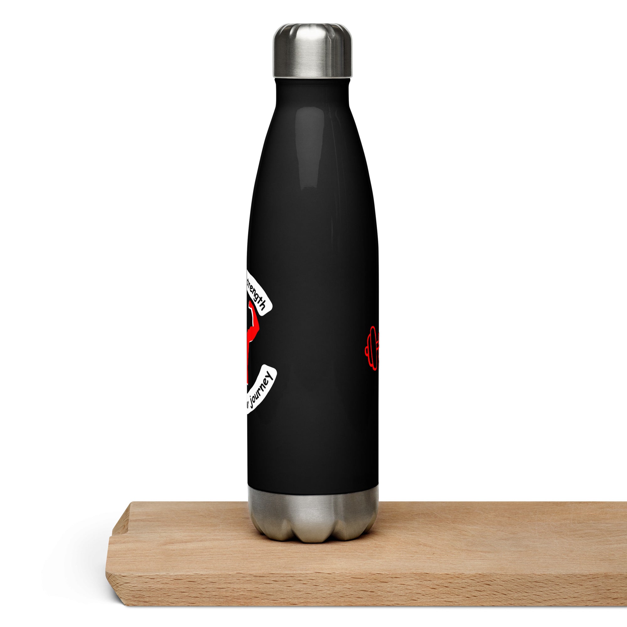 Black Stainless Steel Water Bottle - Find Your Strength